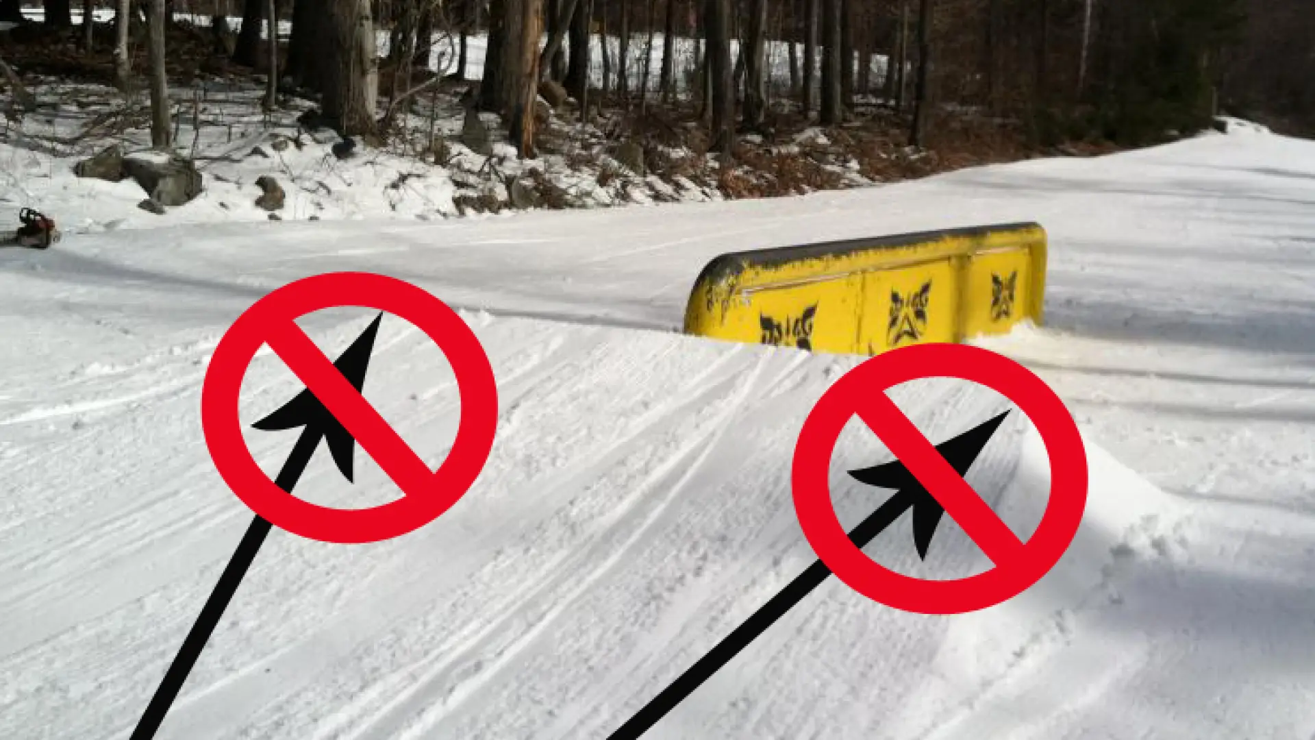 Terrain Park Feature image - not a jump but a hit to a feature