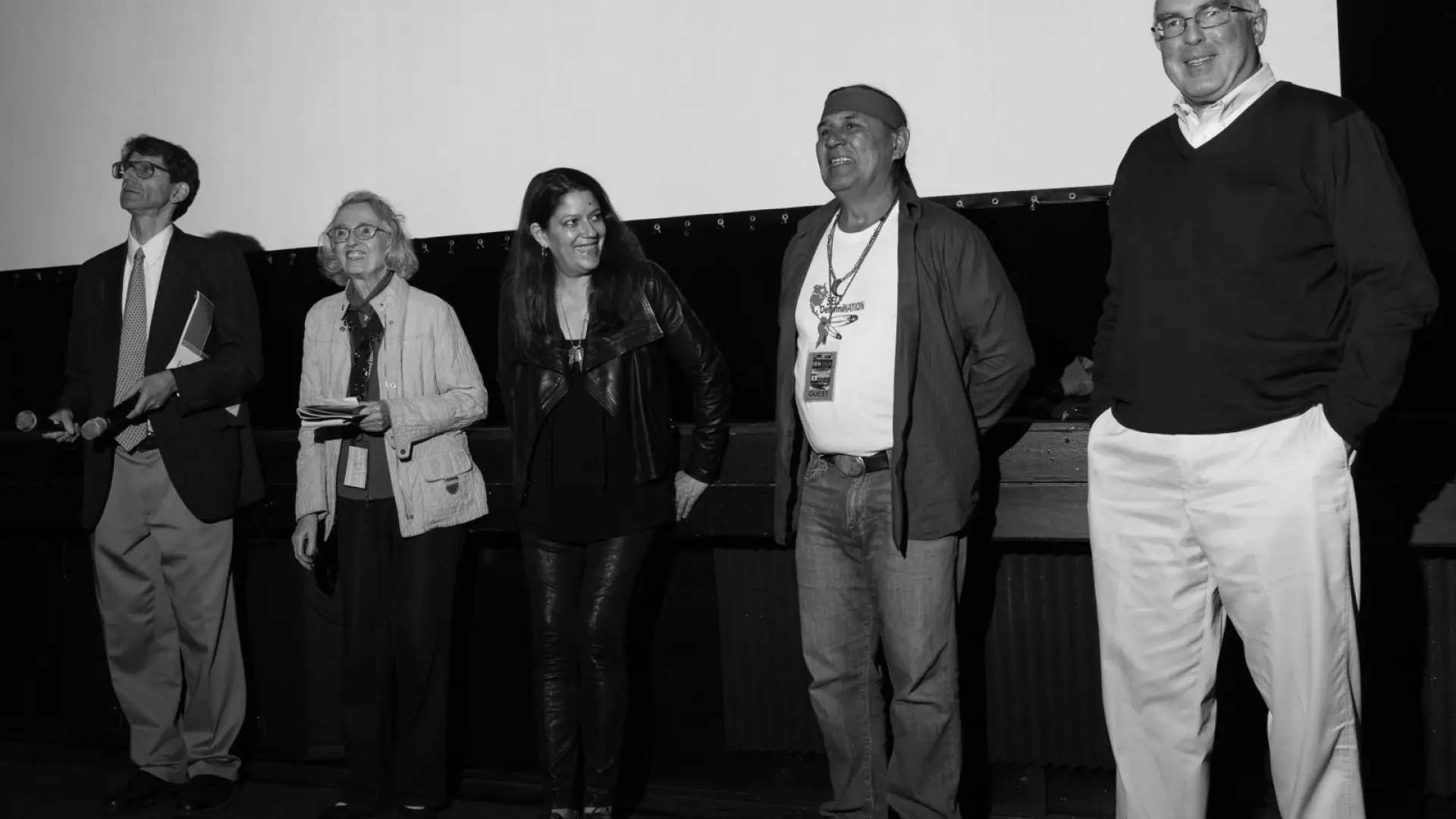 A panel at the former film forum.