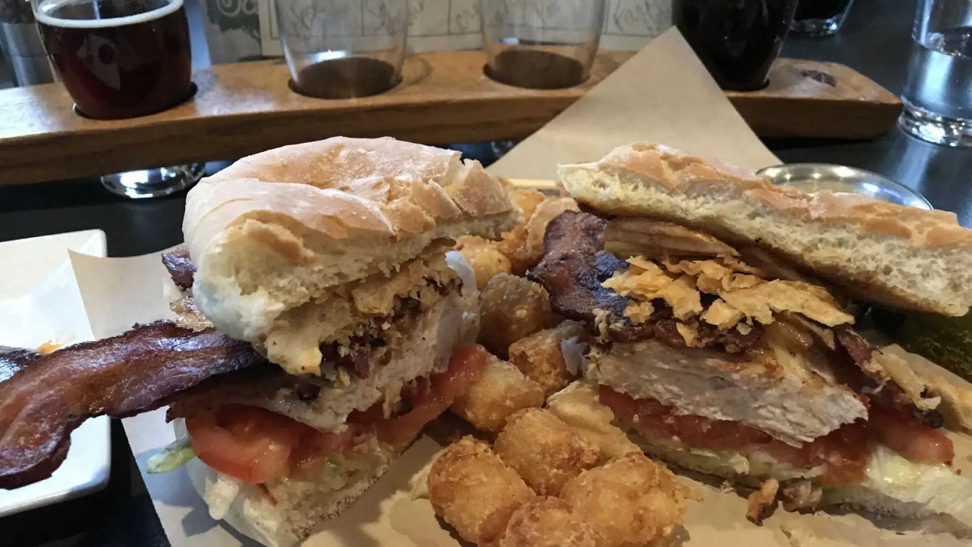 Grilled chicken AND bacon AND tater tots? Don't mind if I do.