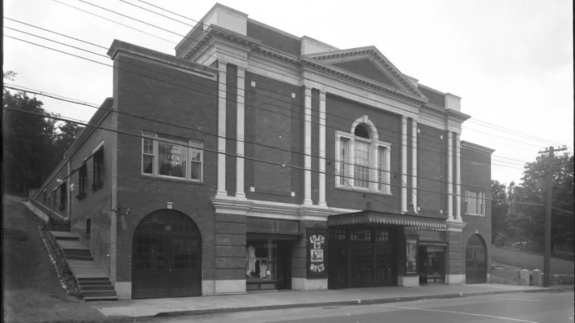 Vintage black and white photo of Lake Placid's Palace Theatre, circa 1926. Image courtesy Lake Placid-North Elba Historical Society.
