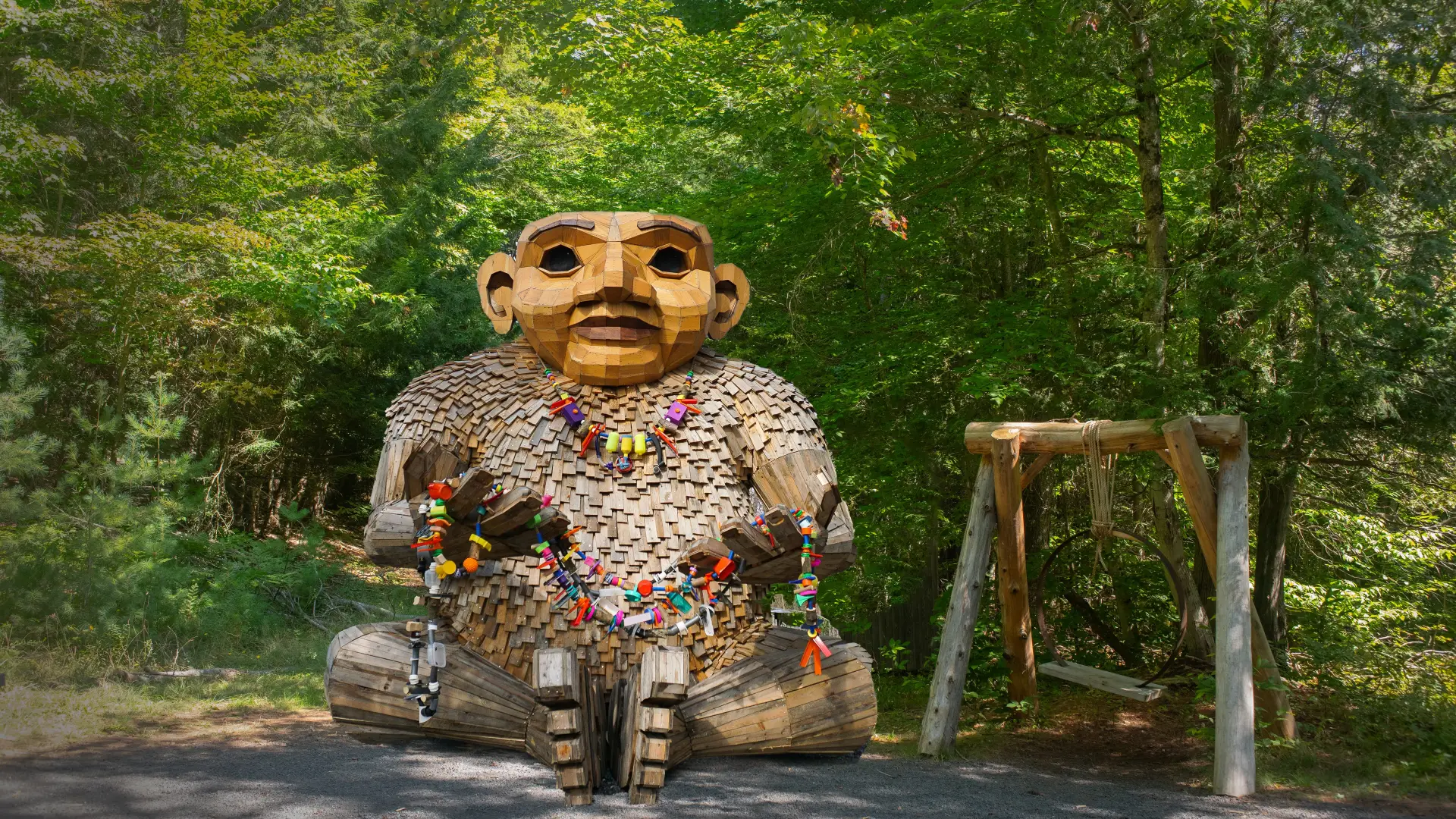 Thomas Dambo Troll at The Wild Center