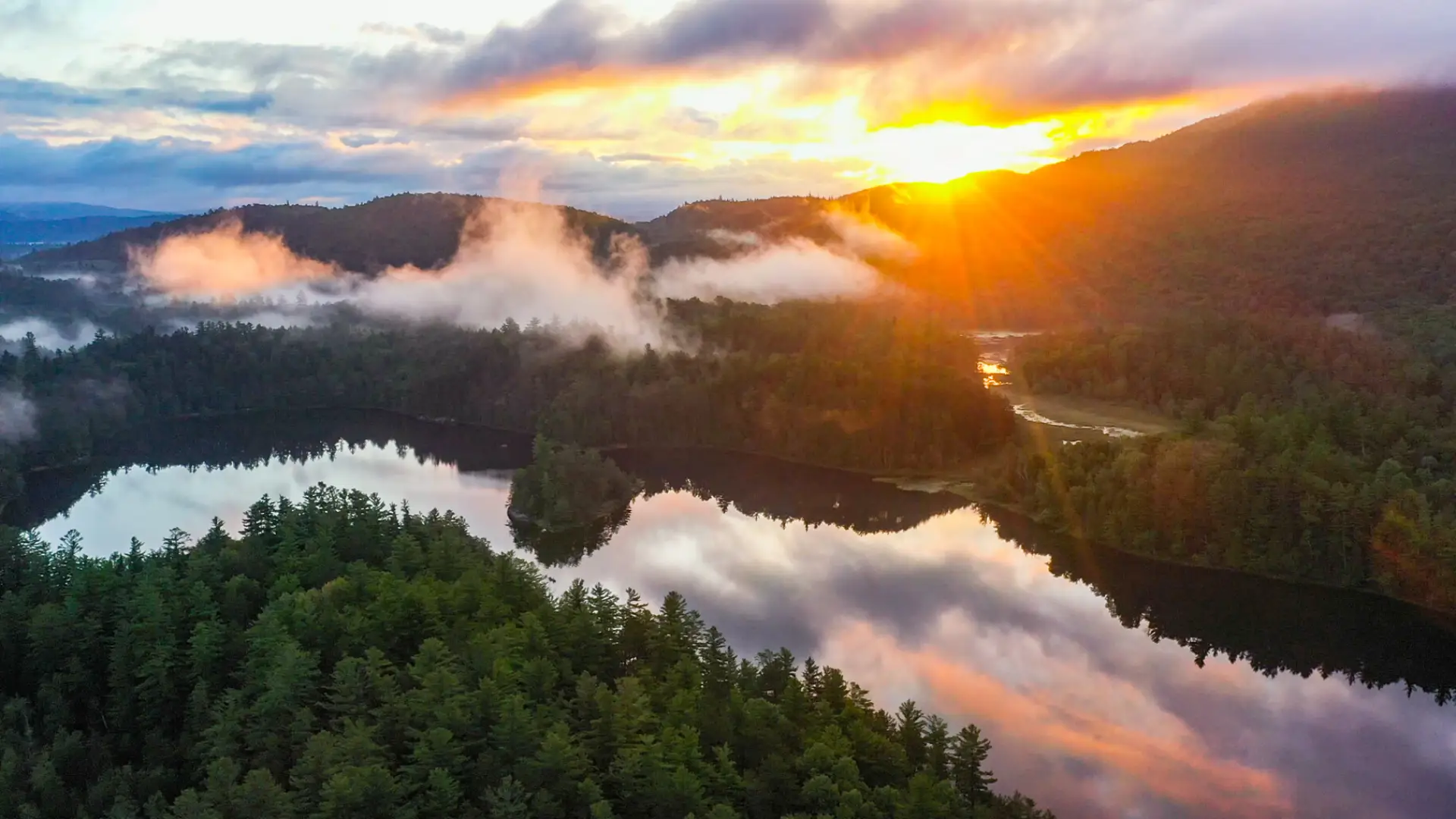 drone shot