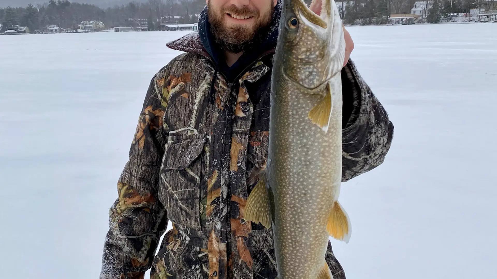 Man with large Great Northern Pike