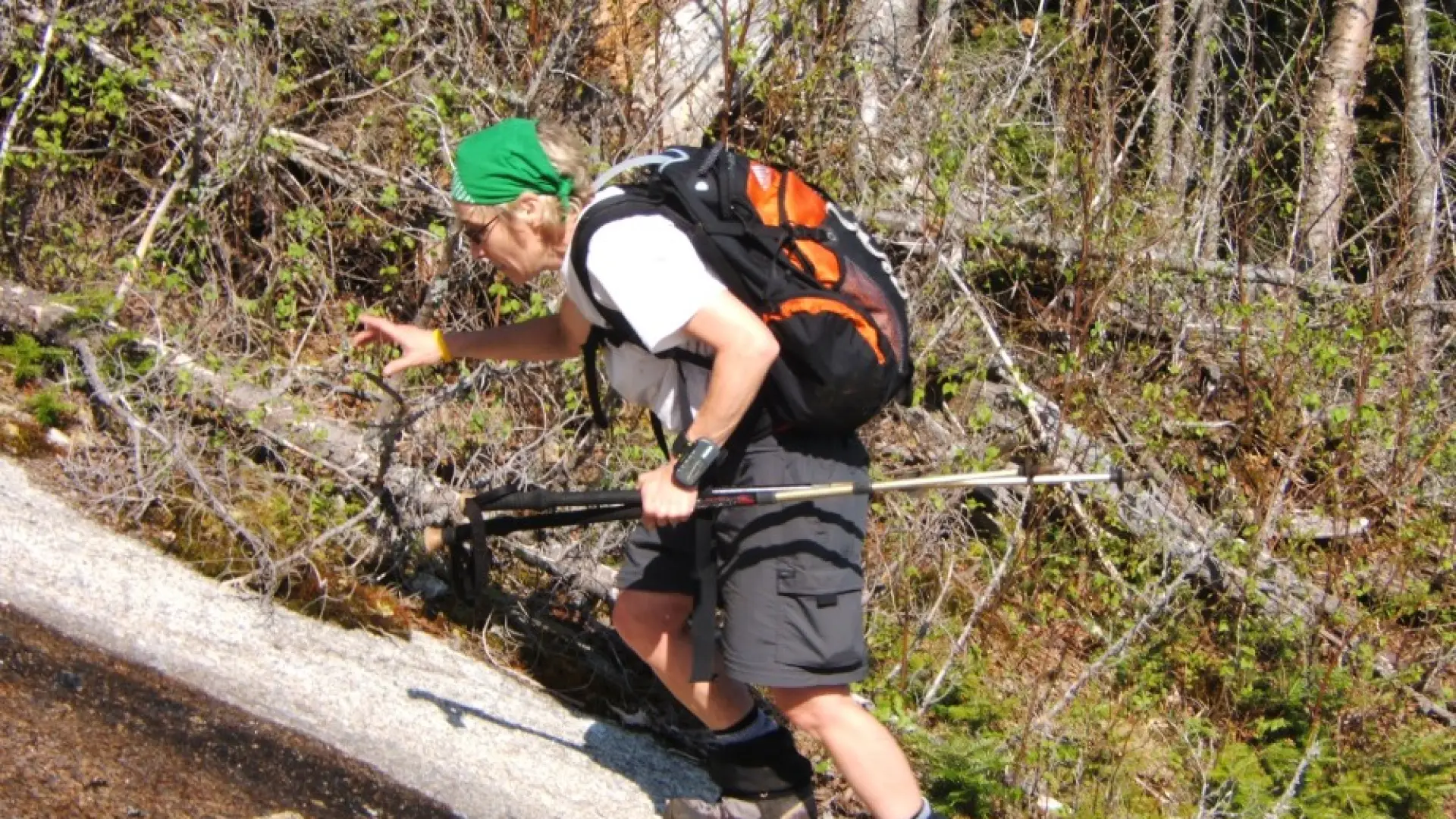 Steep trail