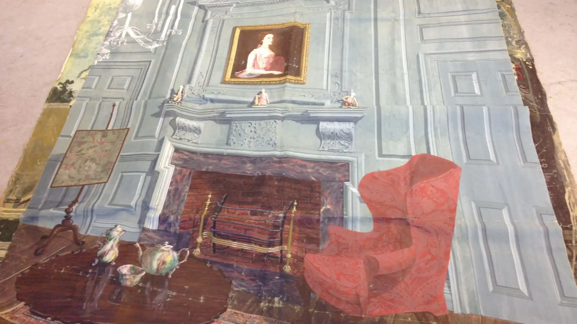 The union test was 6 greuling weeks of projects including a day spent translating a picture from a postcard to a full scenic piece.