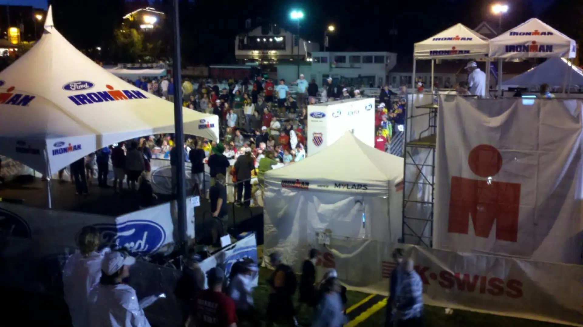 Finish party Ironman Lake Placid