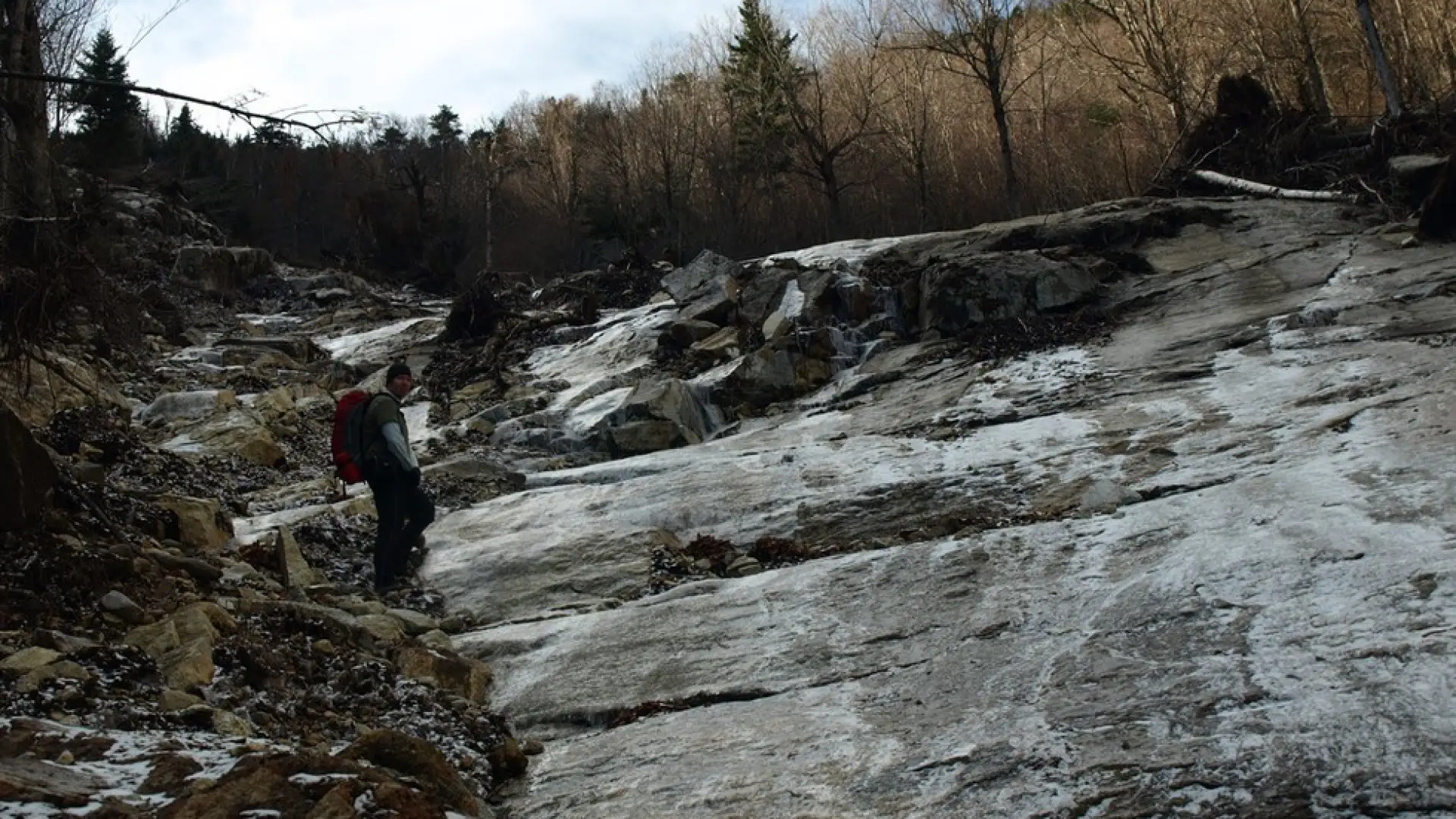 The tricky slides on Wilmington Peak.