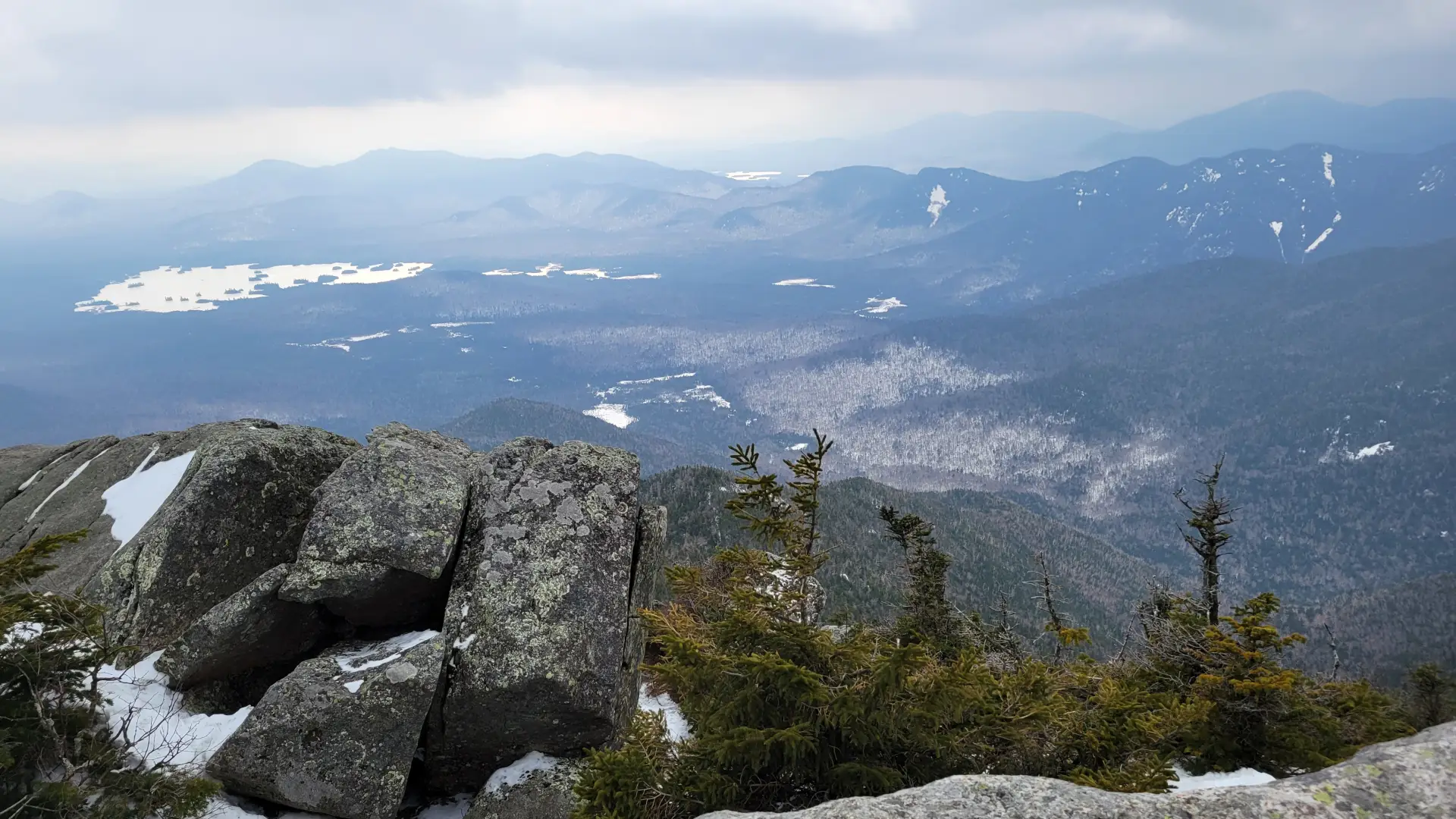 A wide mountain view