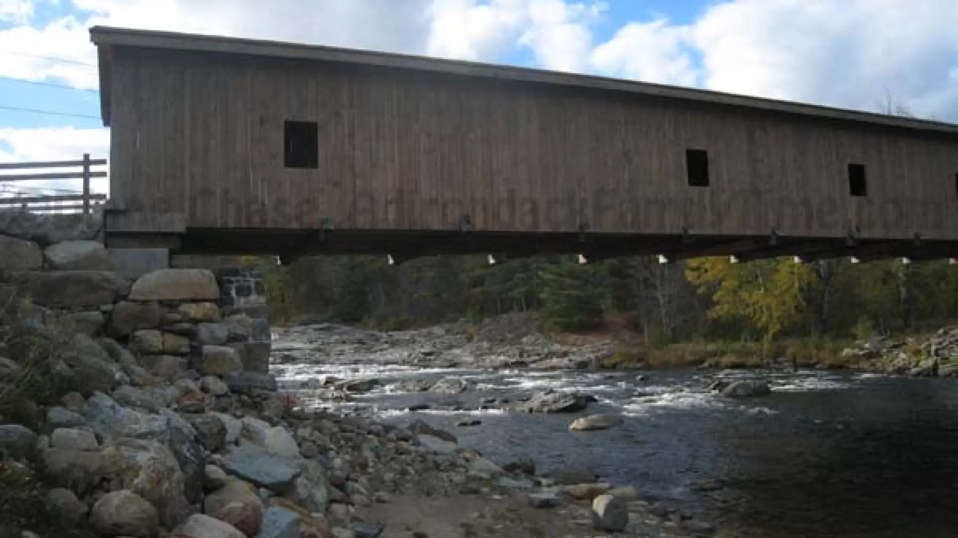 Jay Covered Bridge rocks