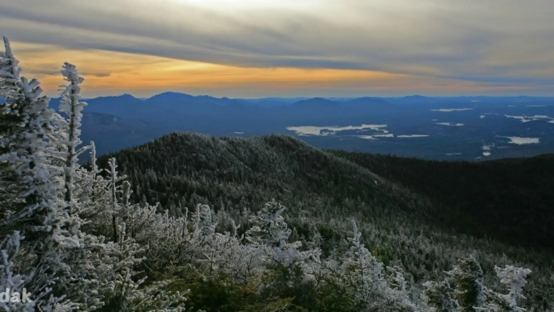 Winter dawn from the summit is special.