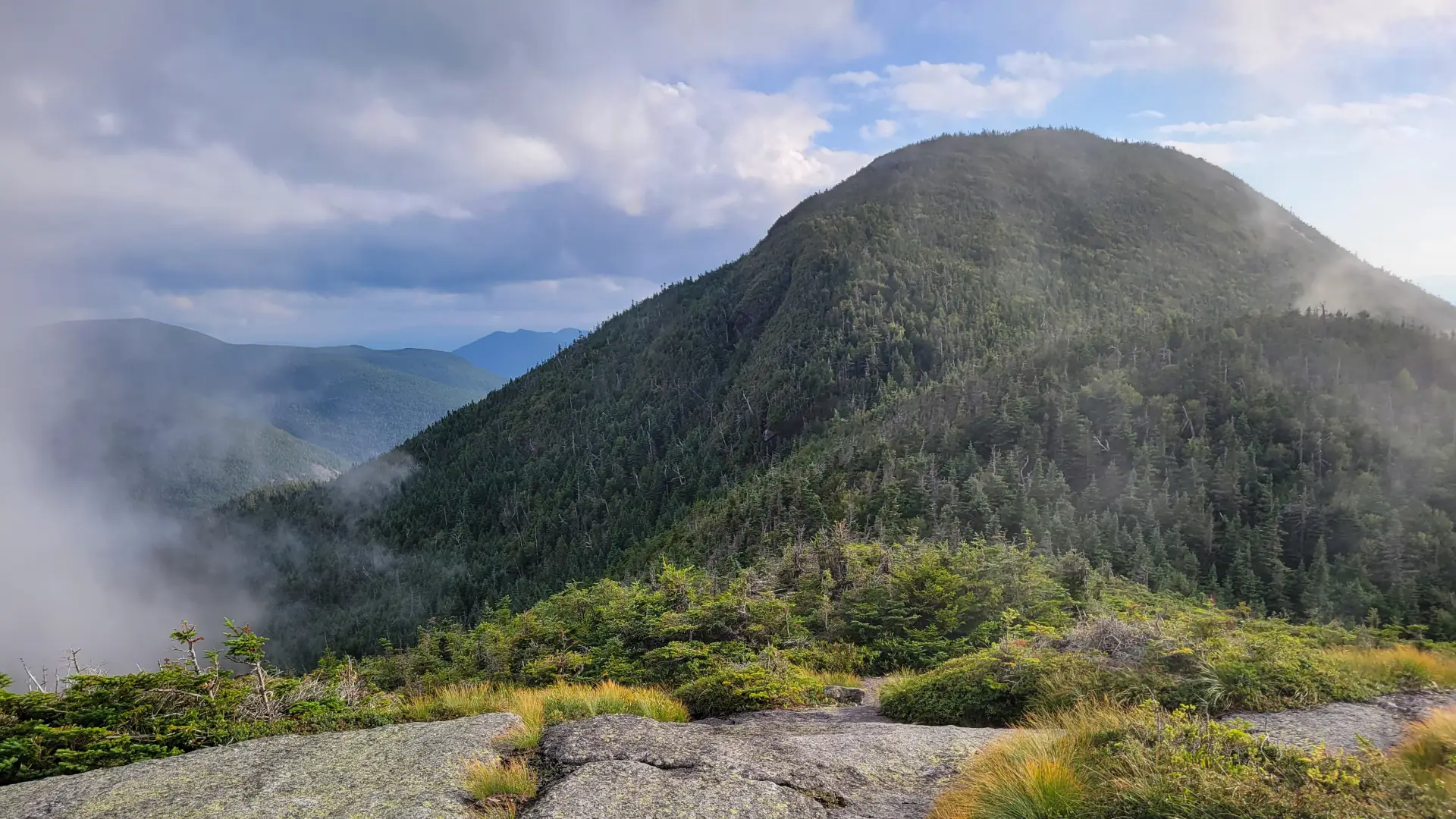 A mountain among the clouds