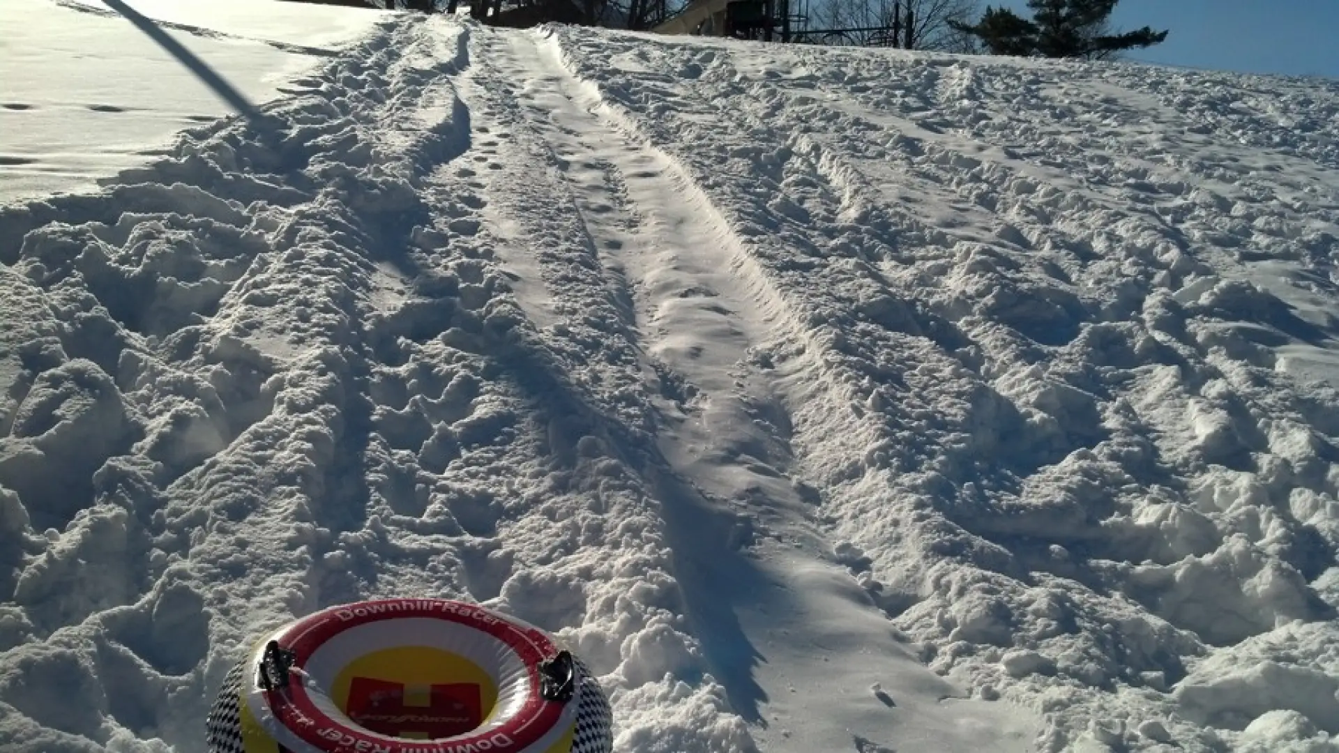 Any sled or tube will work.