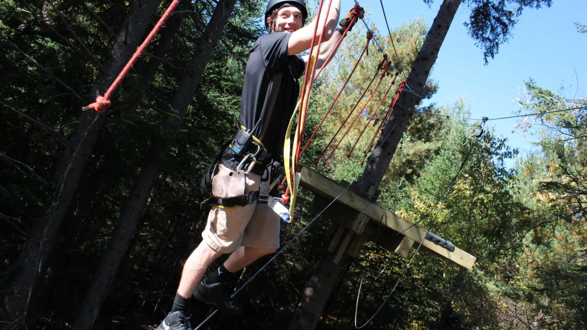 Big Wheels making the cable traverse look easy.