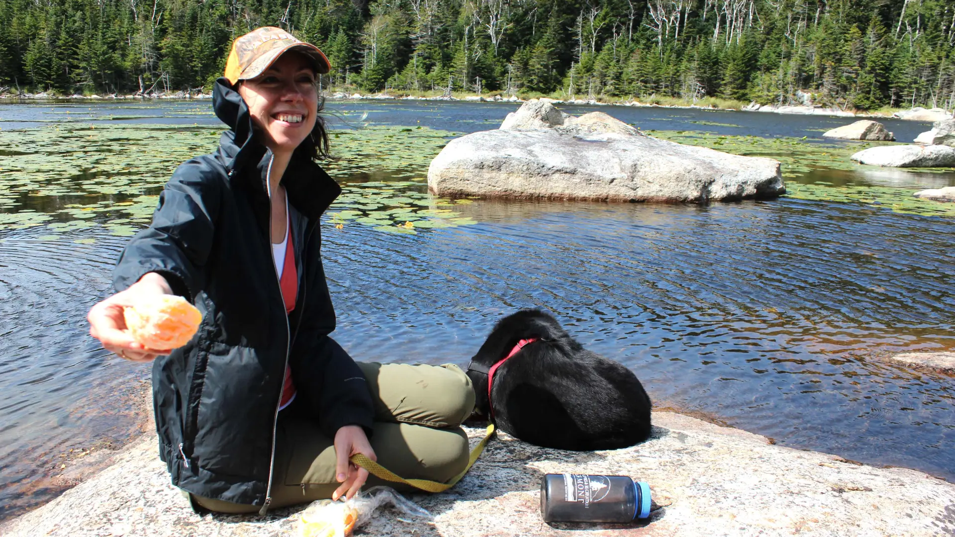 Picnic on a rock at this lovely pond.