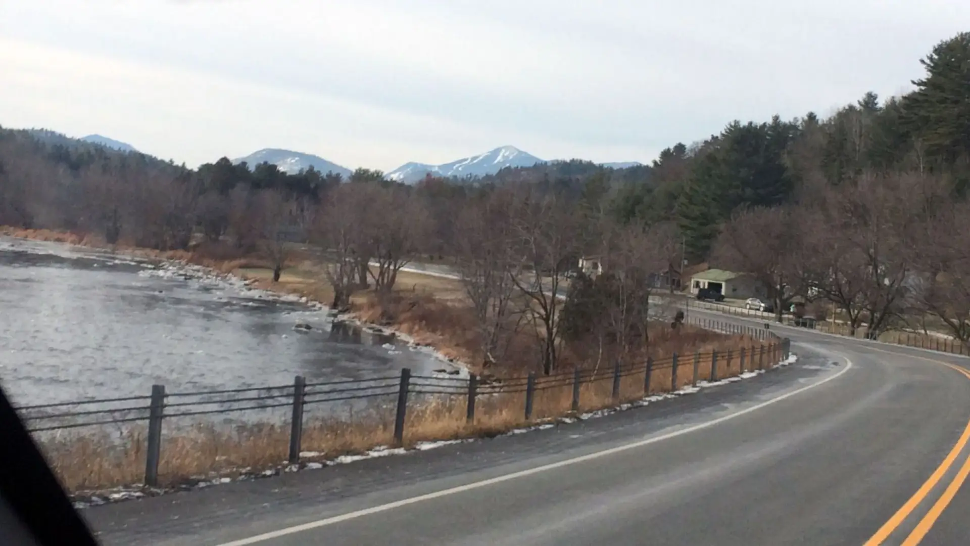 river along adirondack road