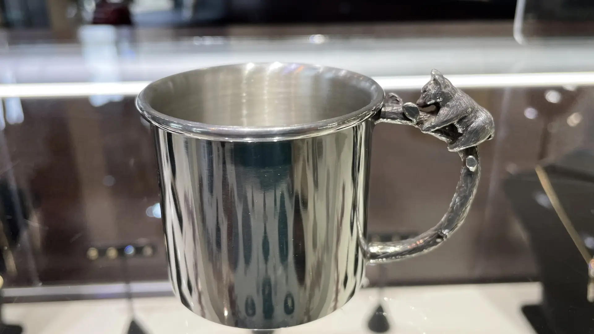 Alison Doty's bear cub baby cup, a Darrah Cooper exclusive.