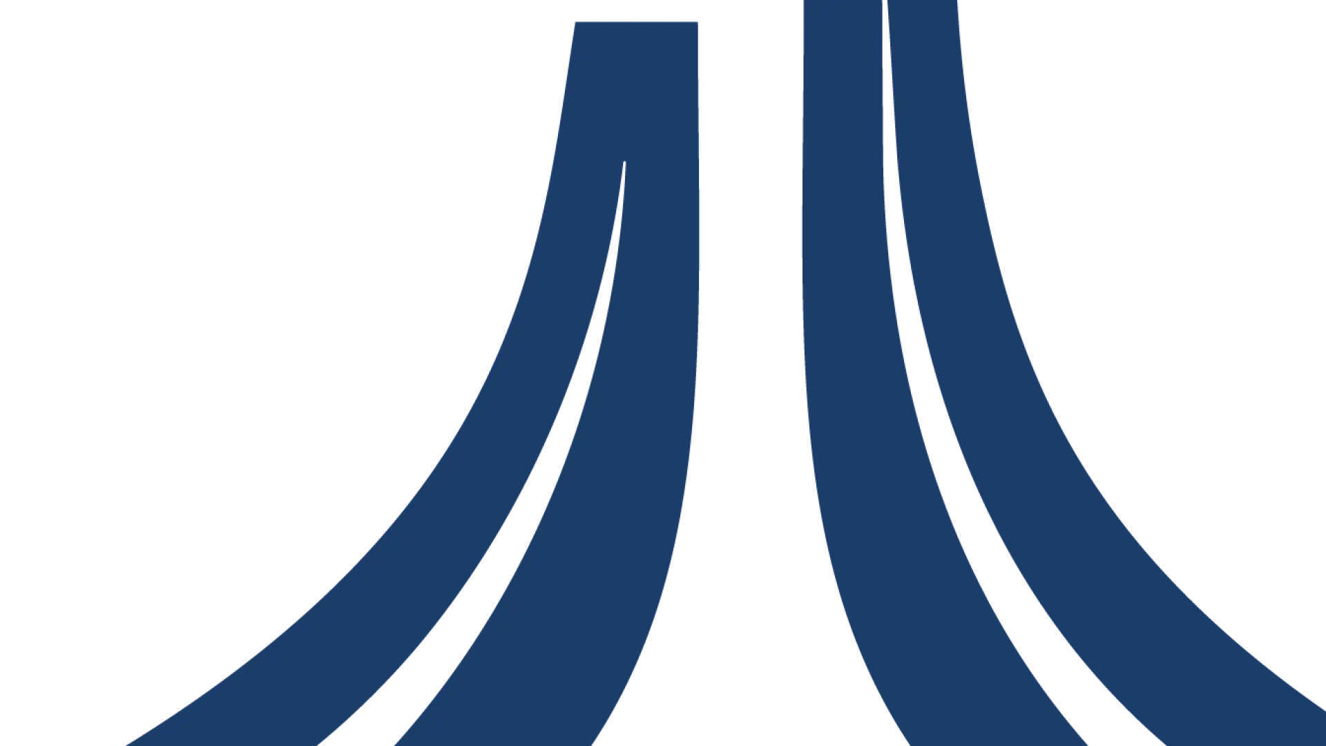 The logo for the Olympic Jumping Complex, a simplified illustrative interpretation of the jumps.