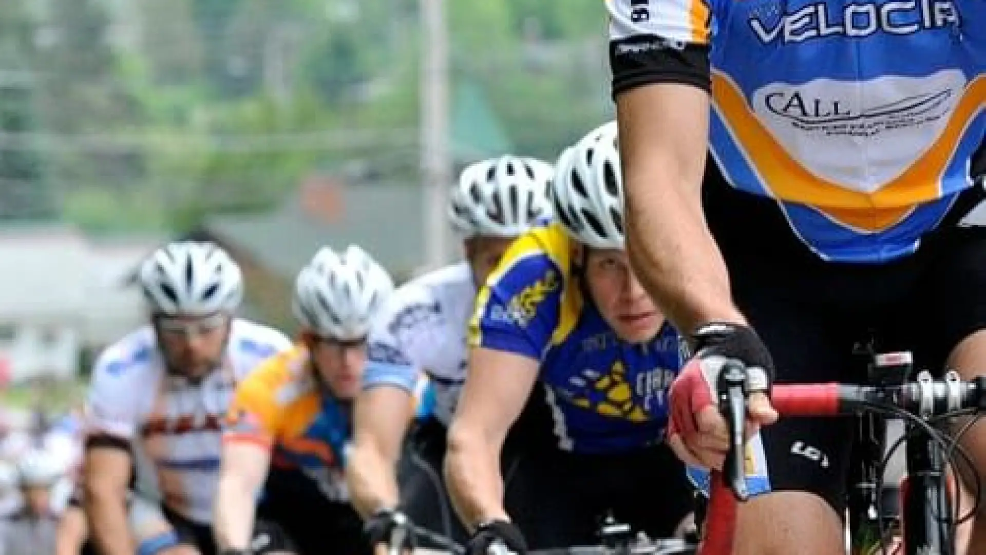 Cyclers pedal forward with intensity