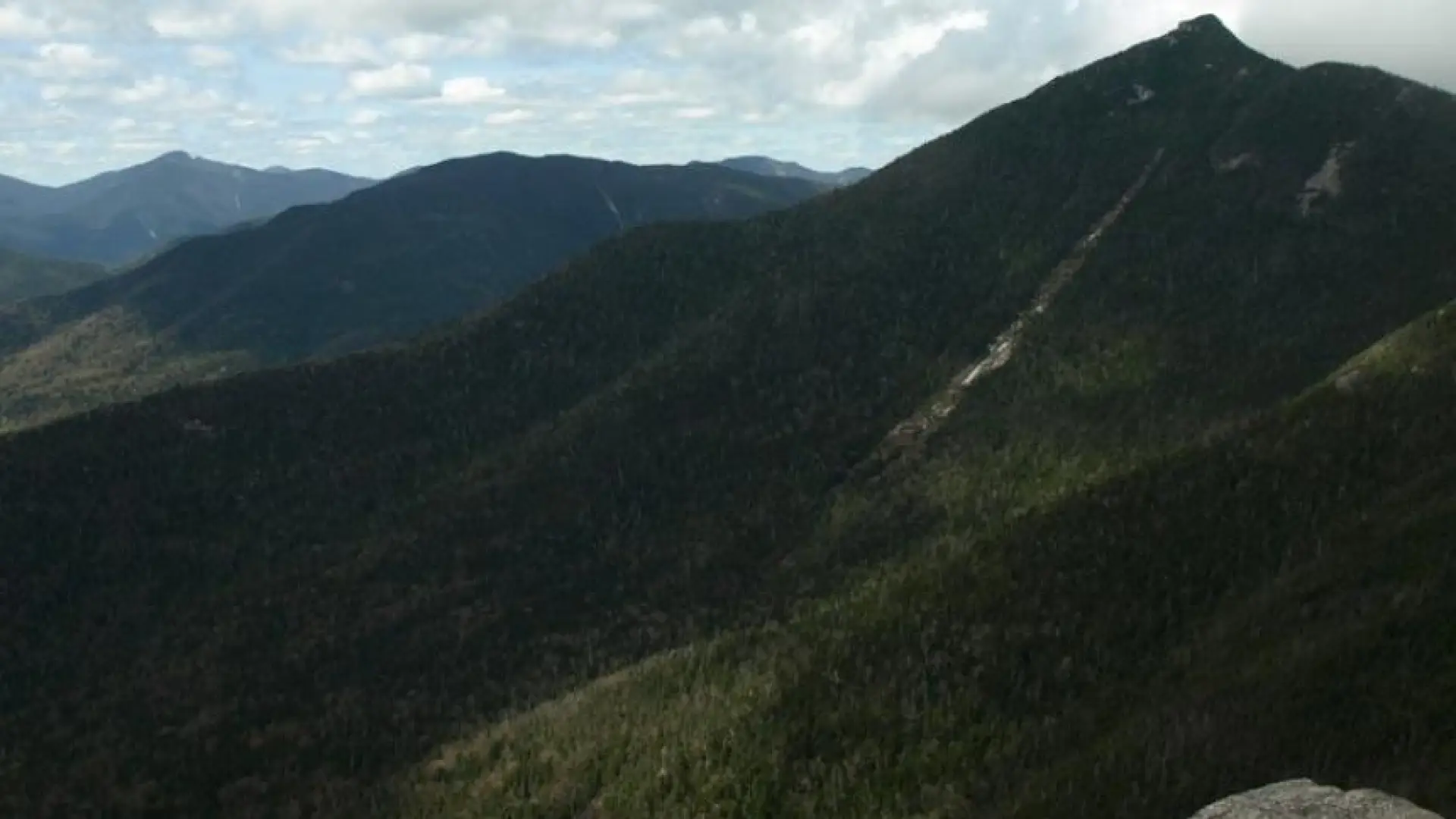 A view of a high pointed summit