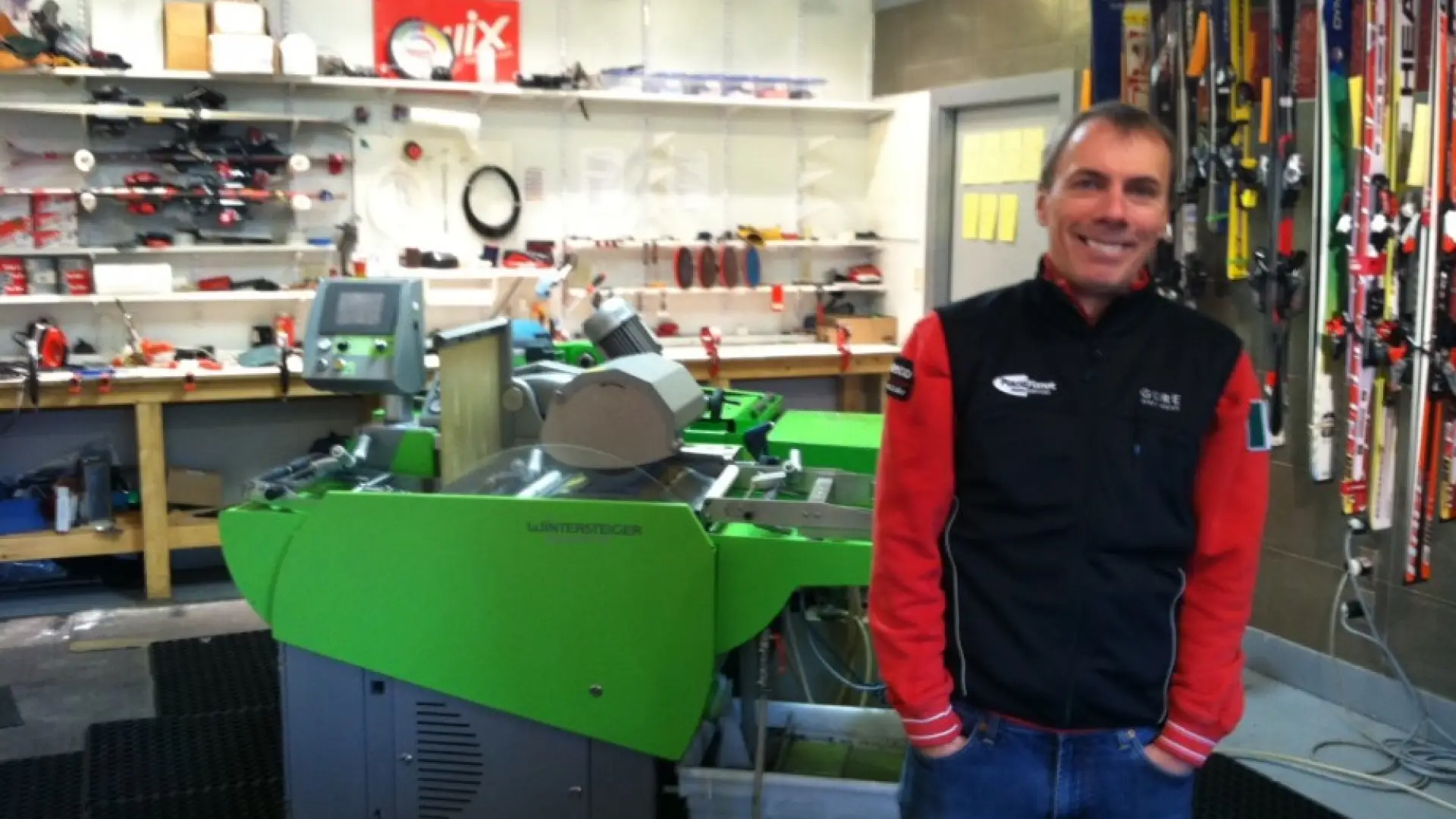 Ski Tuning at Placid Planet with owner Kenny Boettger