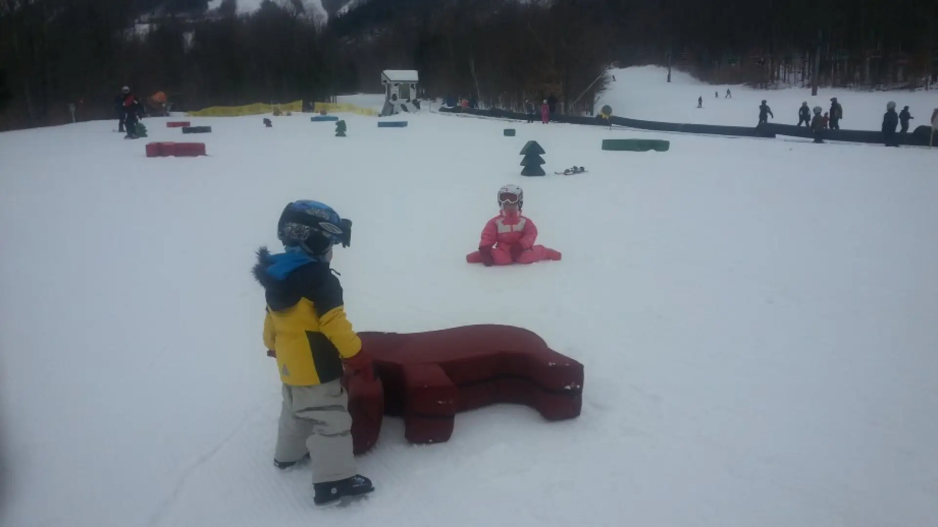 Family skiing at Whiteface