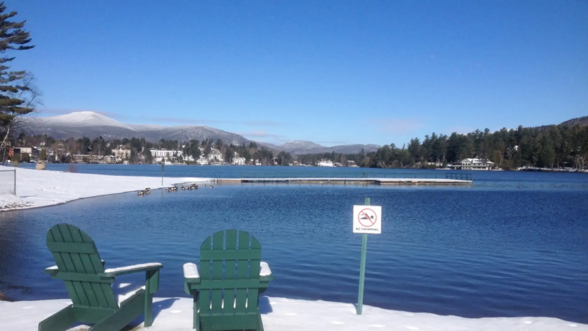Snow in Lake Placid