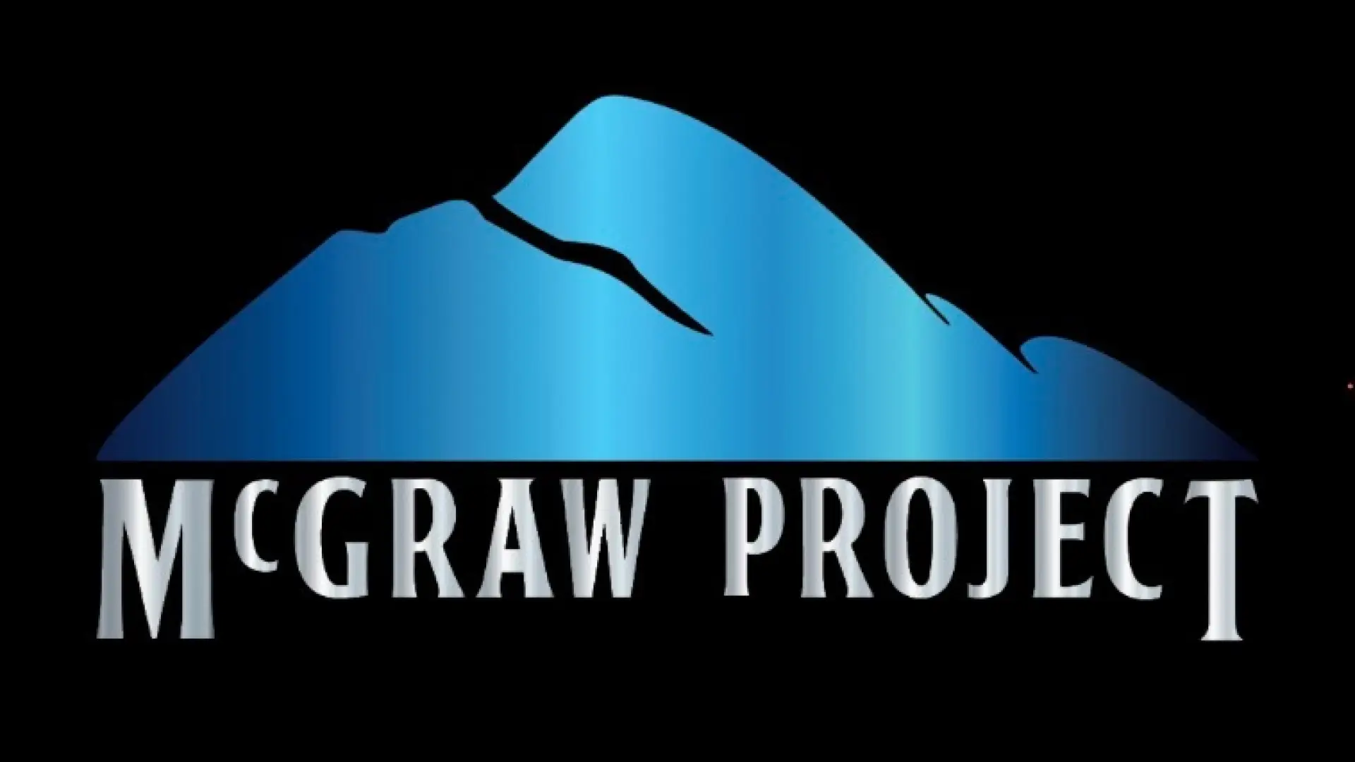 Mcgraw Project logo: a stylized blue mountain range above the company name in silver lettering.
