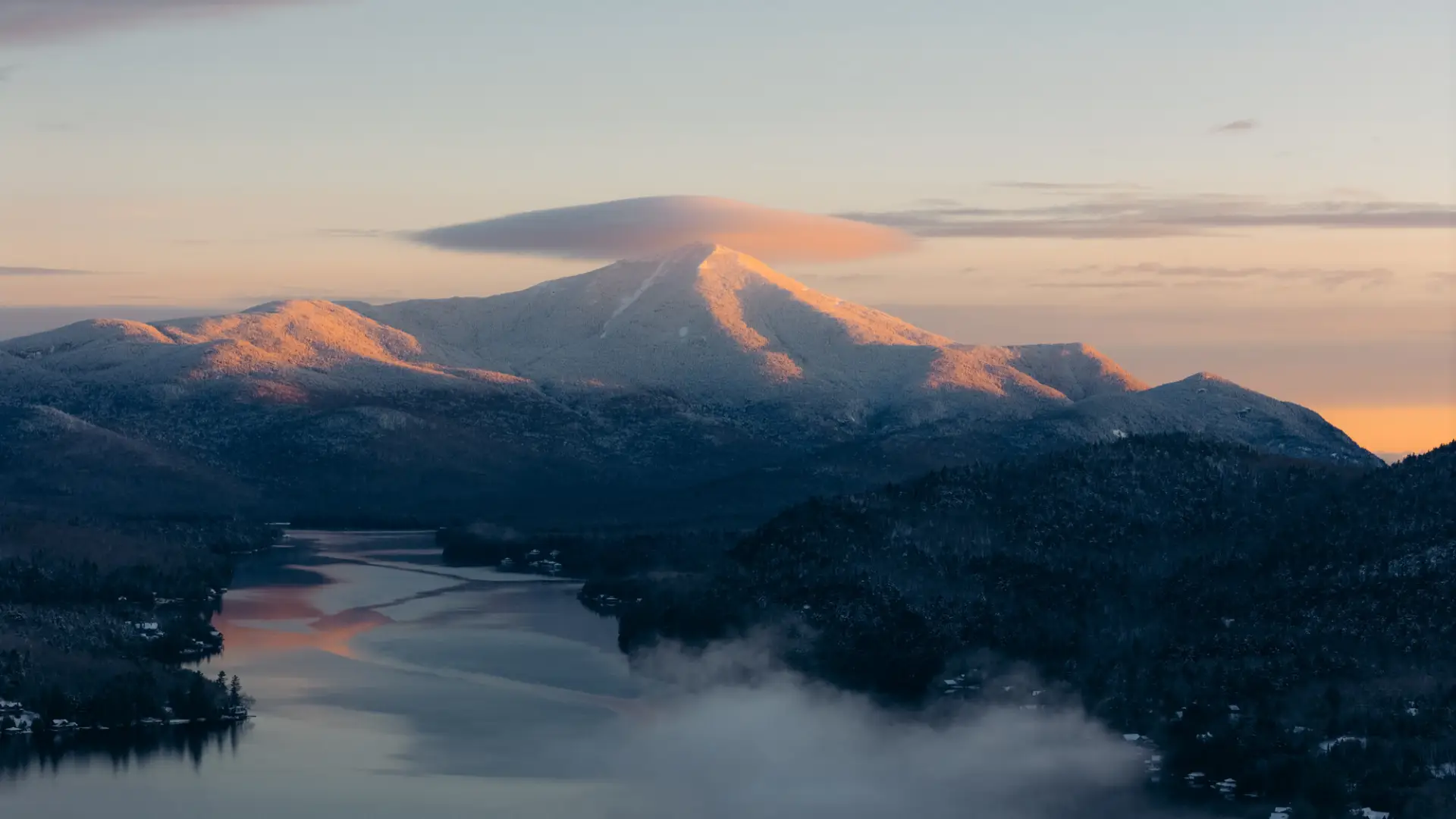 Winter views in Lake Placid.