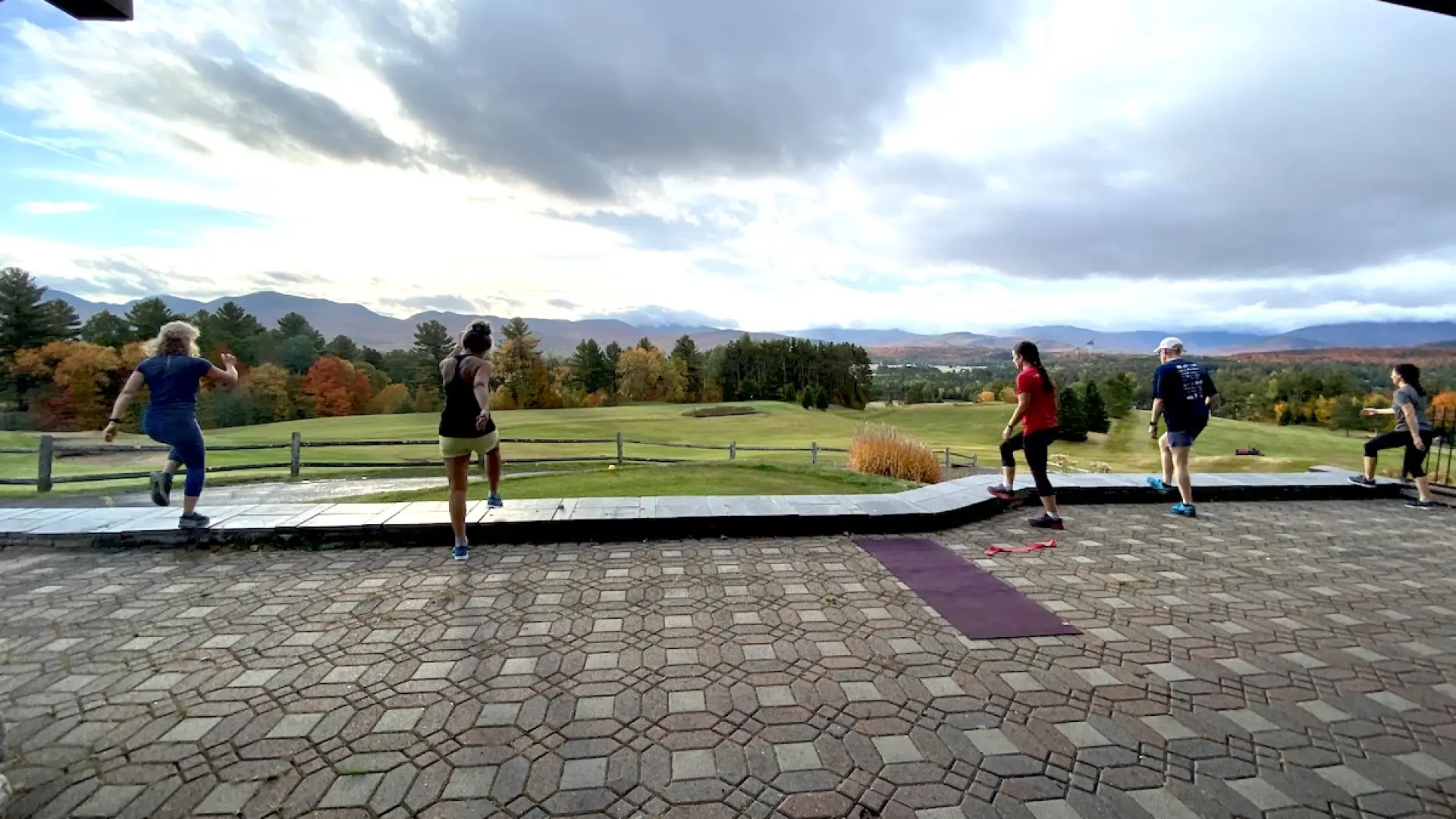 Enjoying a great view while starting the week strong.