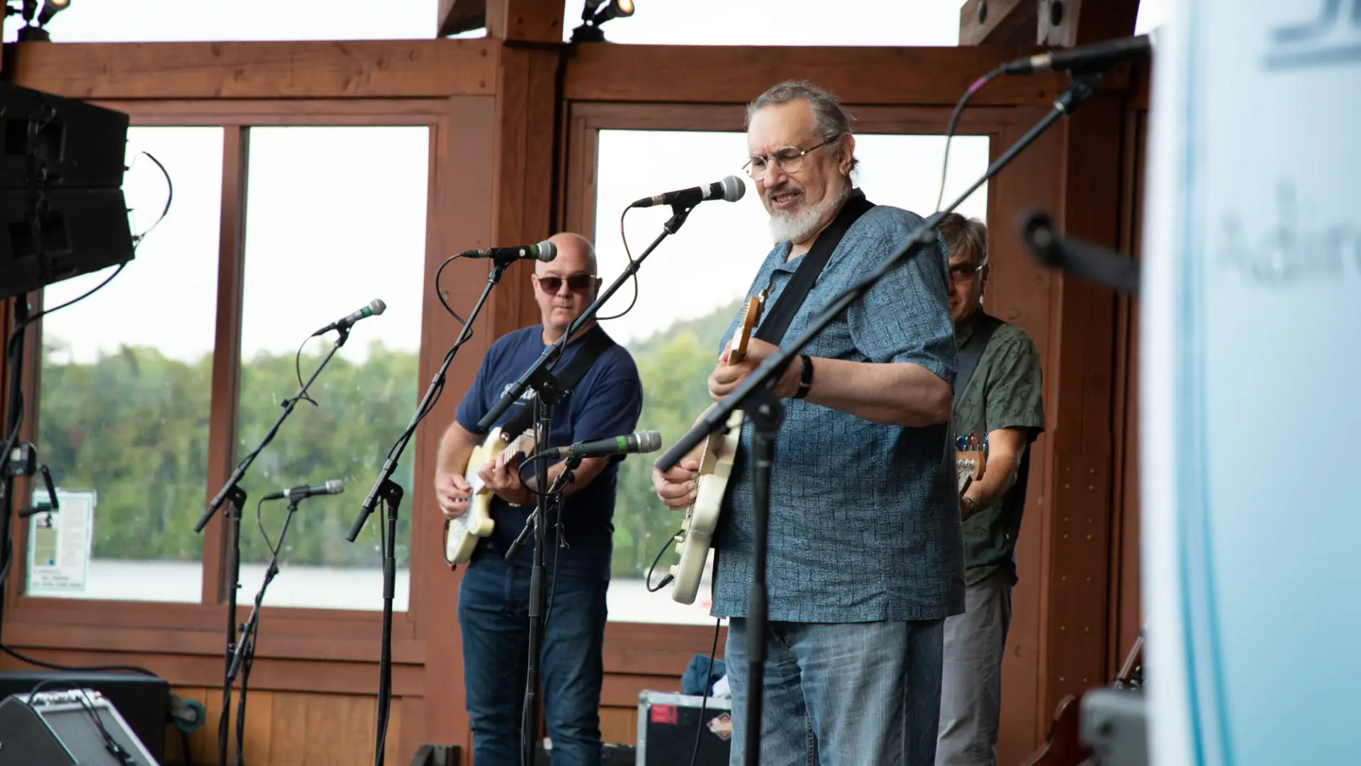 Musicians perform at the Lake Placid bandshell in Mid's Park.