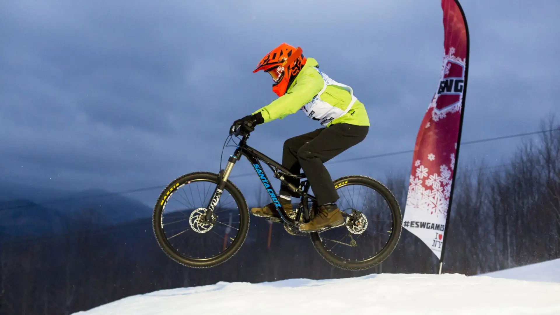 Winter biking