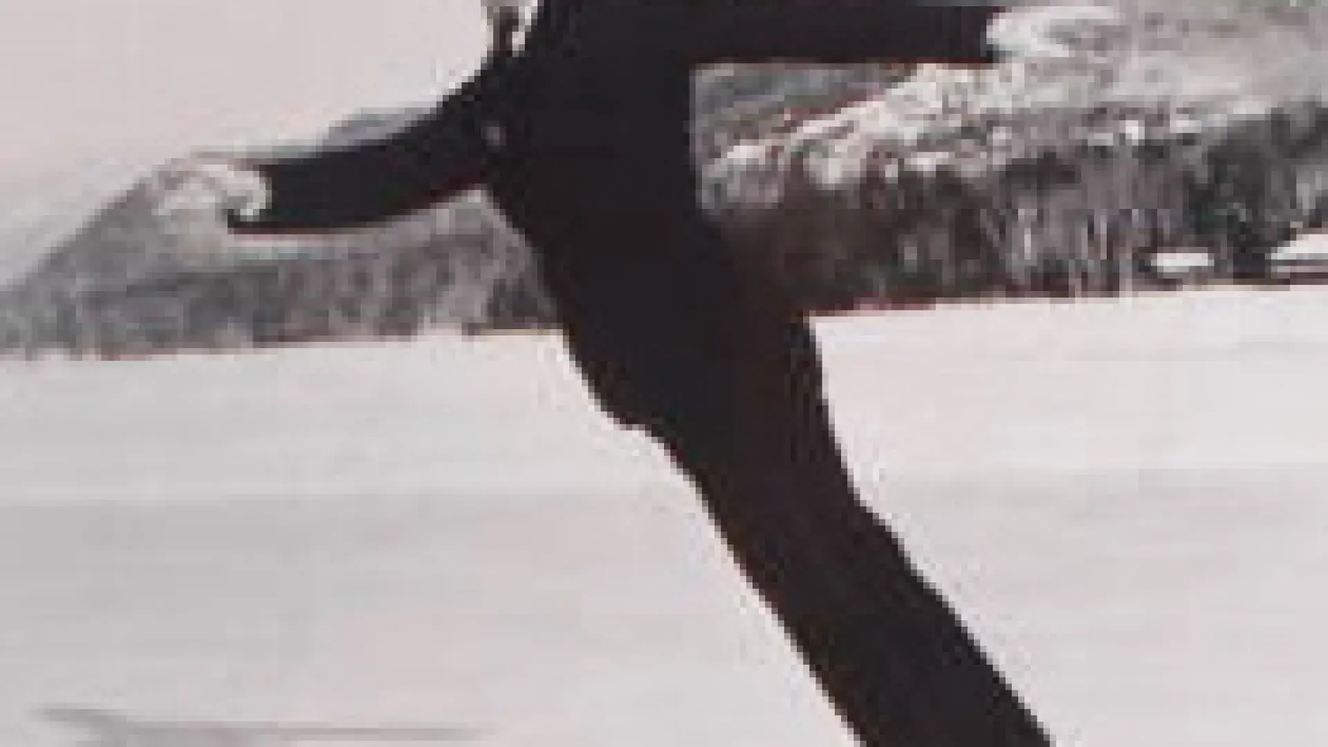 Dick Button skating on Mirror Lake