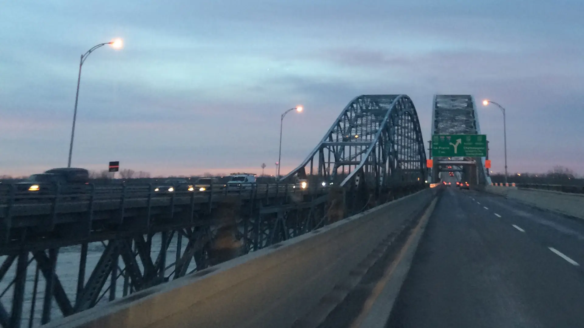bridge leaving montreal
