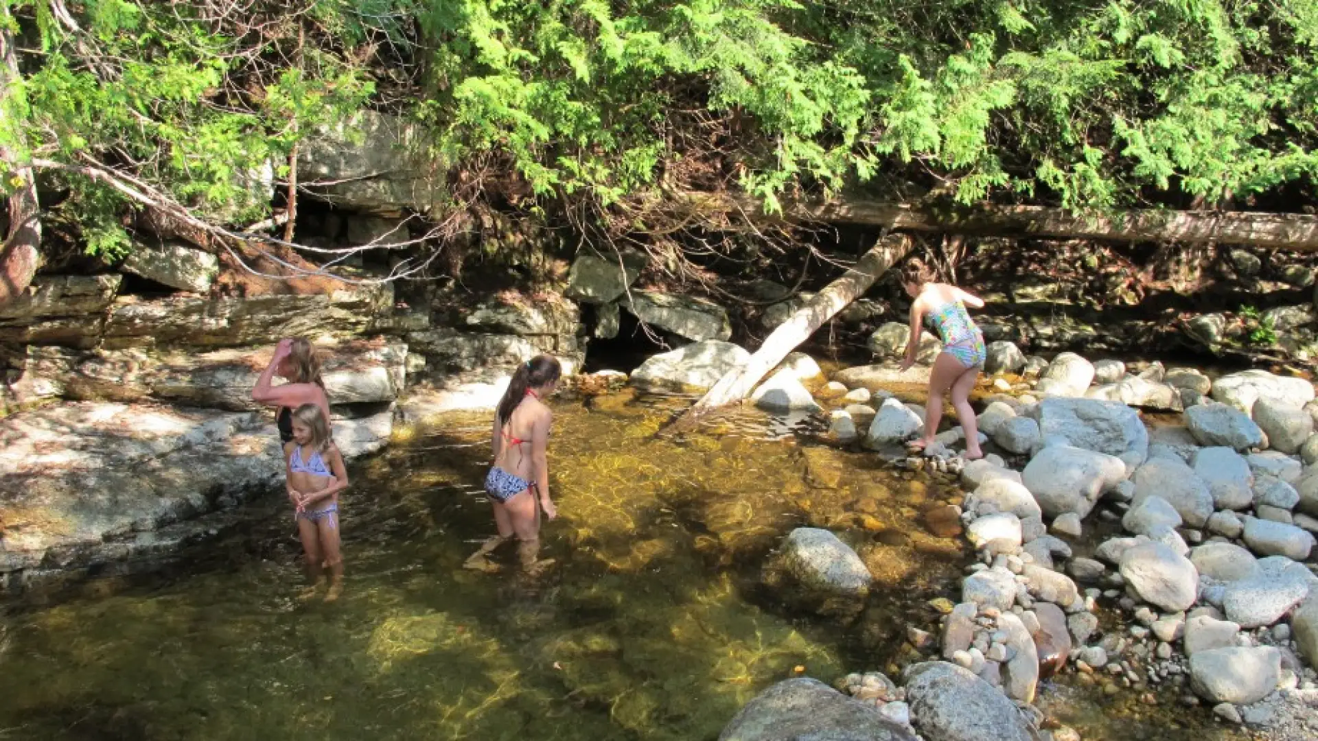 Secret swim hole