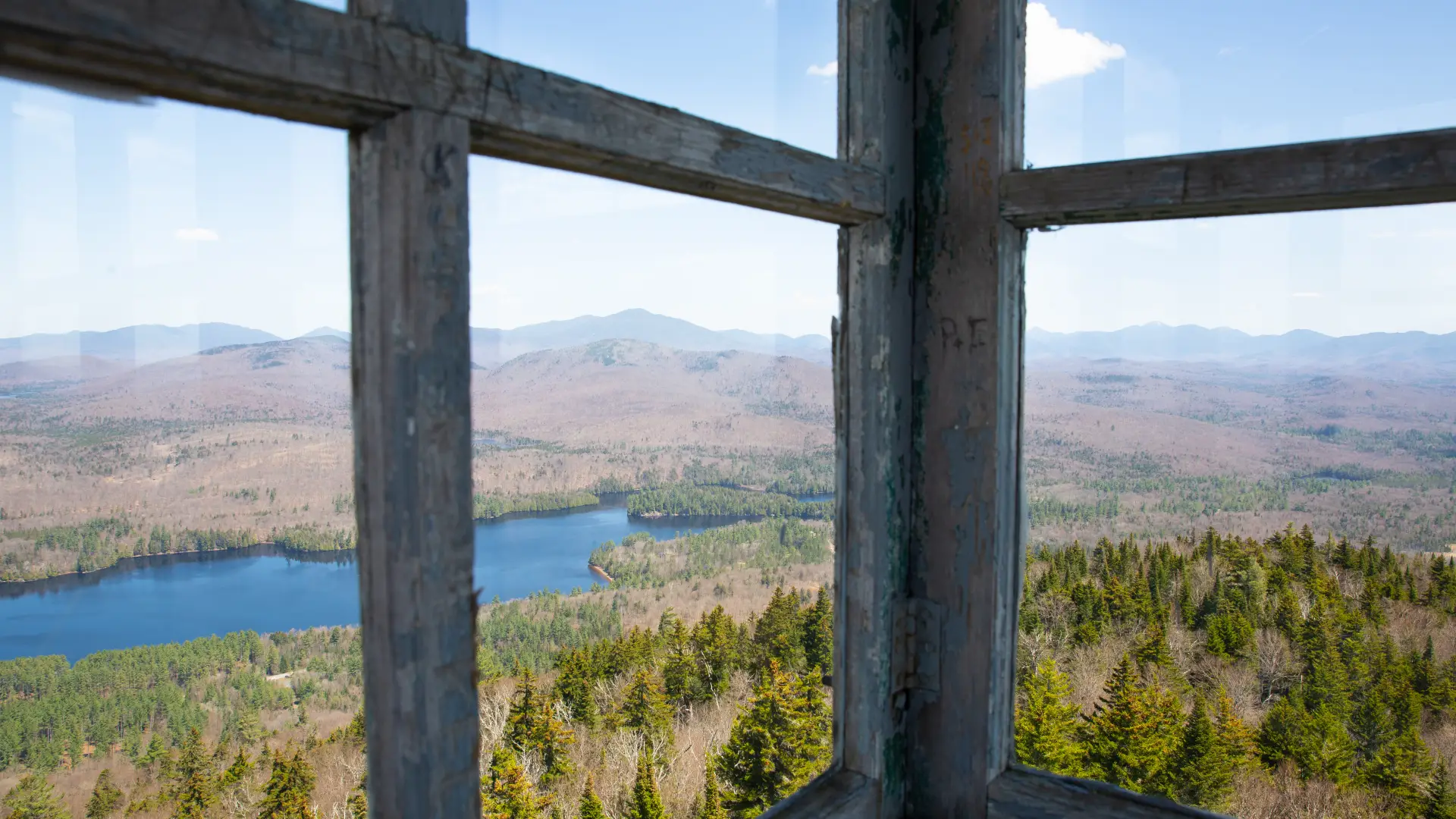 The view from the Goodnow Mountain firetower is one of the best in the Adirondacks.