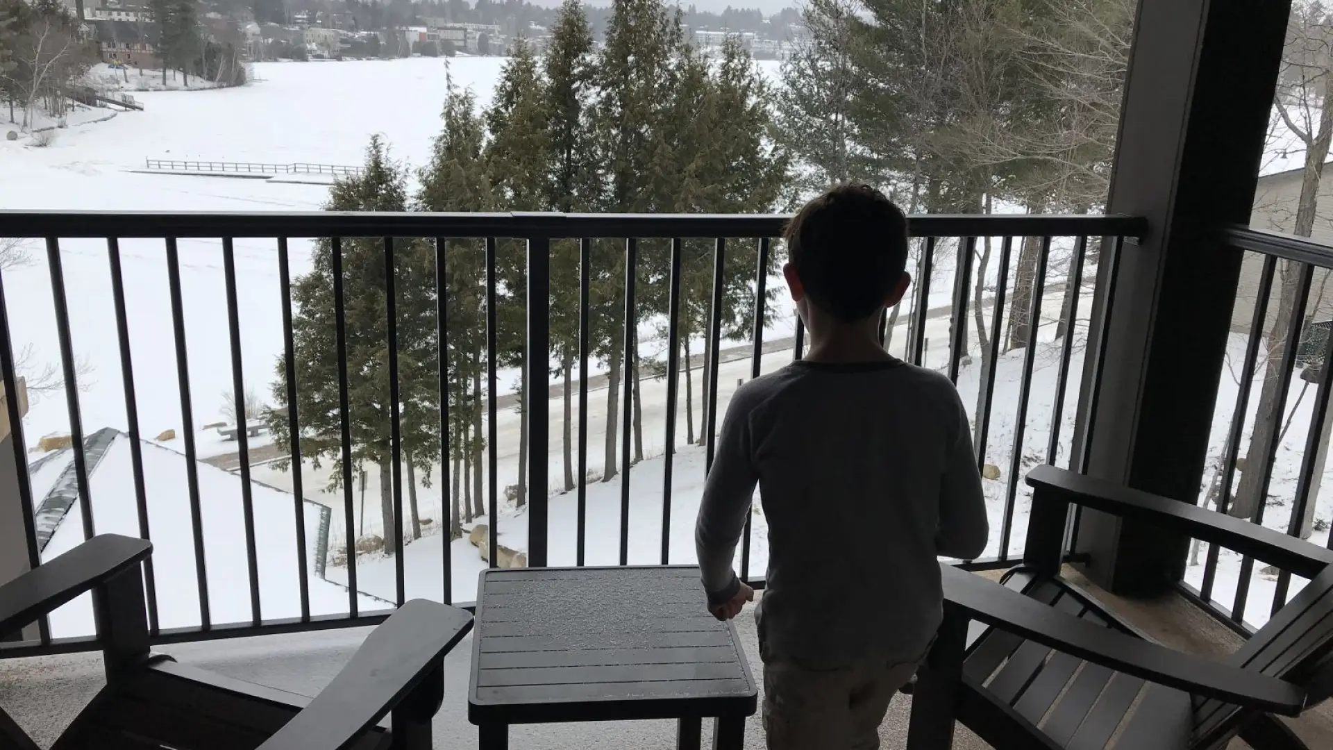 Oliver thought the view was pretty cool...