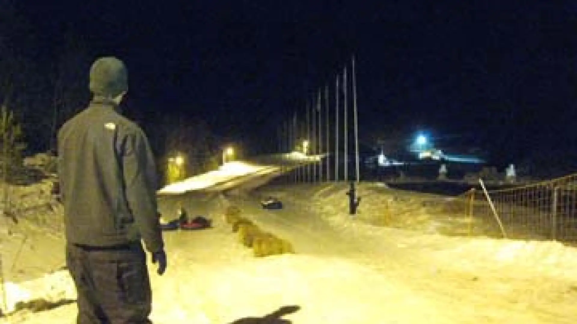 top of the Lake Placid tubing hill