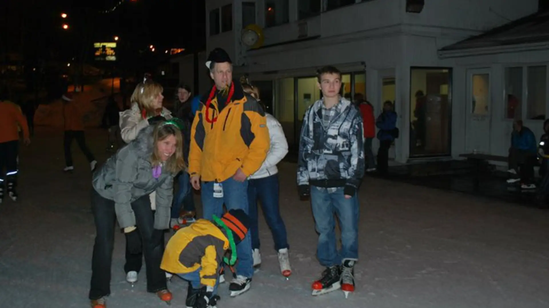 Join the late night revelers as they skate their way into the New Year!