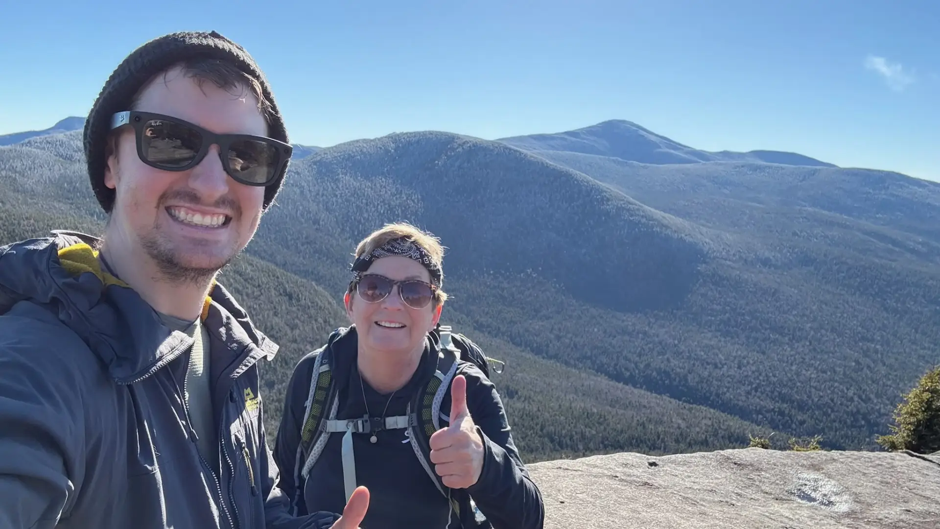 Thumbs up from the summit