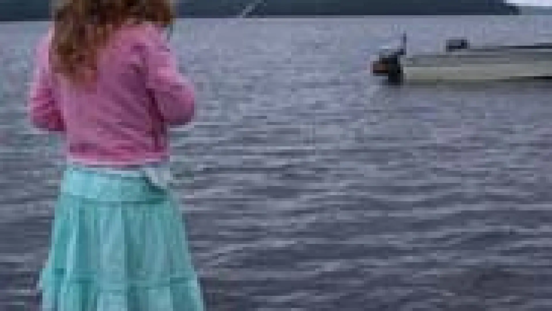 girl fishing