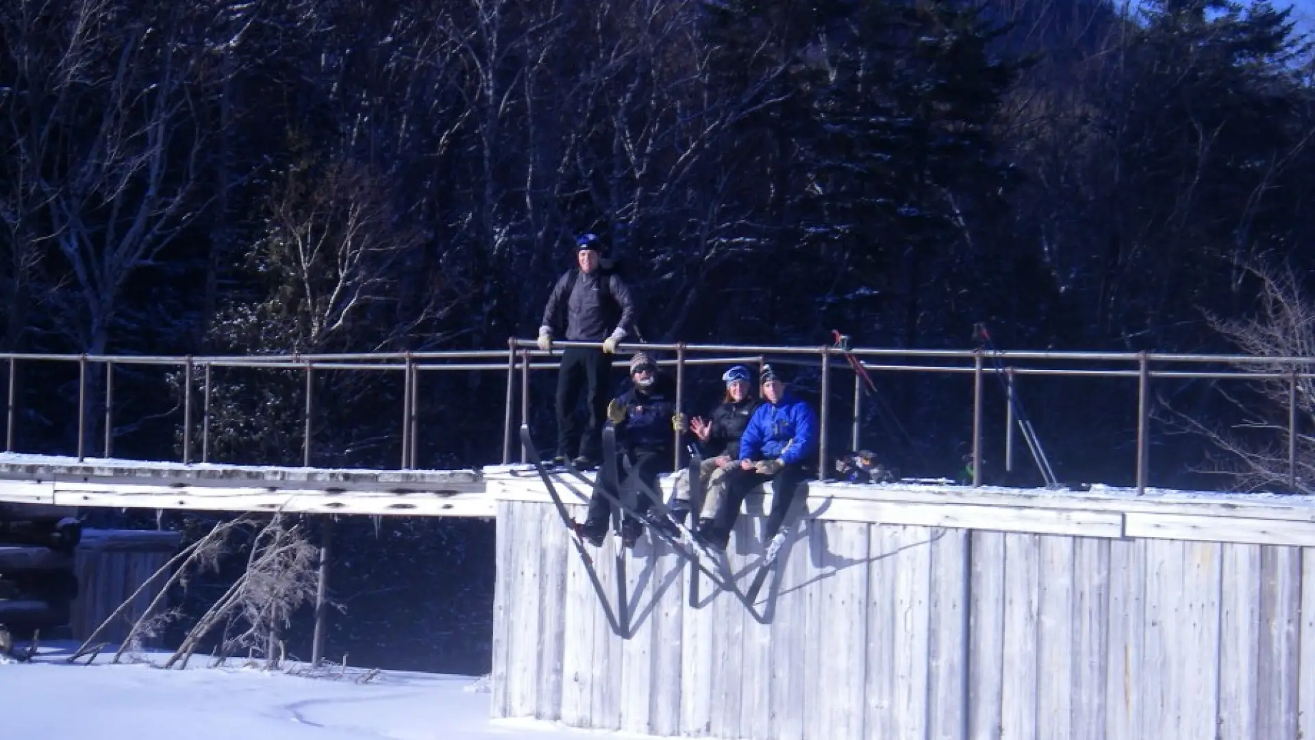 A break in the sunshine at Marcy Dam (pre-Irene)