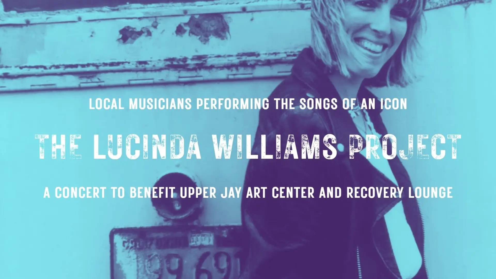Poster for Lucinda Williams Project concert at Upper Jay Art Center