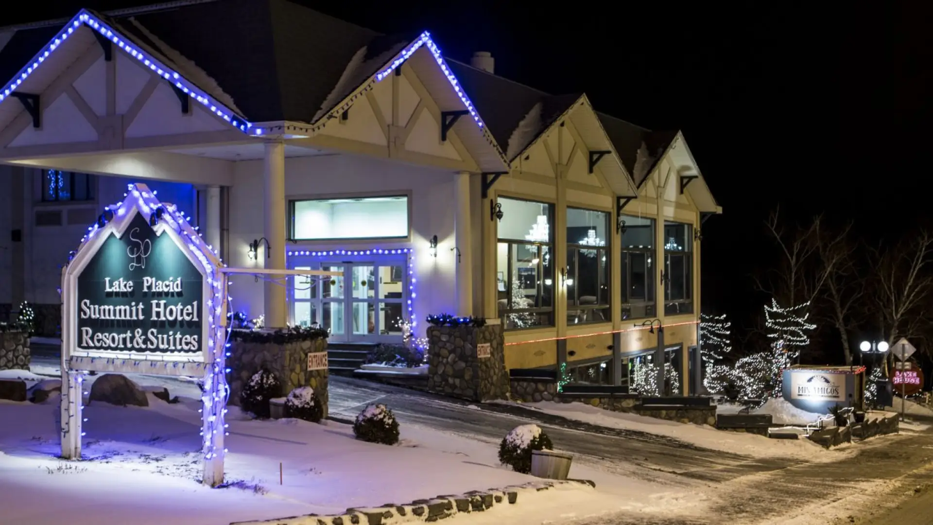 Lake Placid Summit Hotel Resort and Suites has direct views of Mirror Lake.
