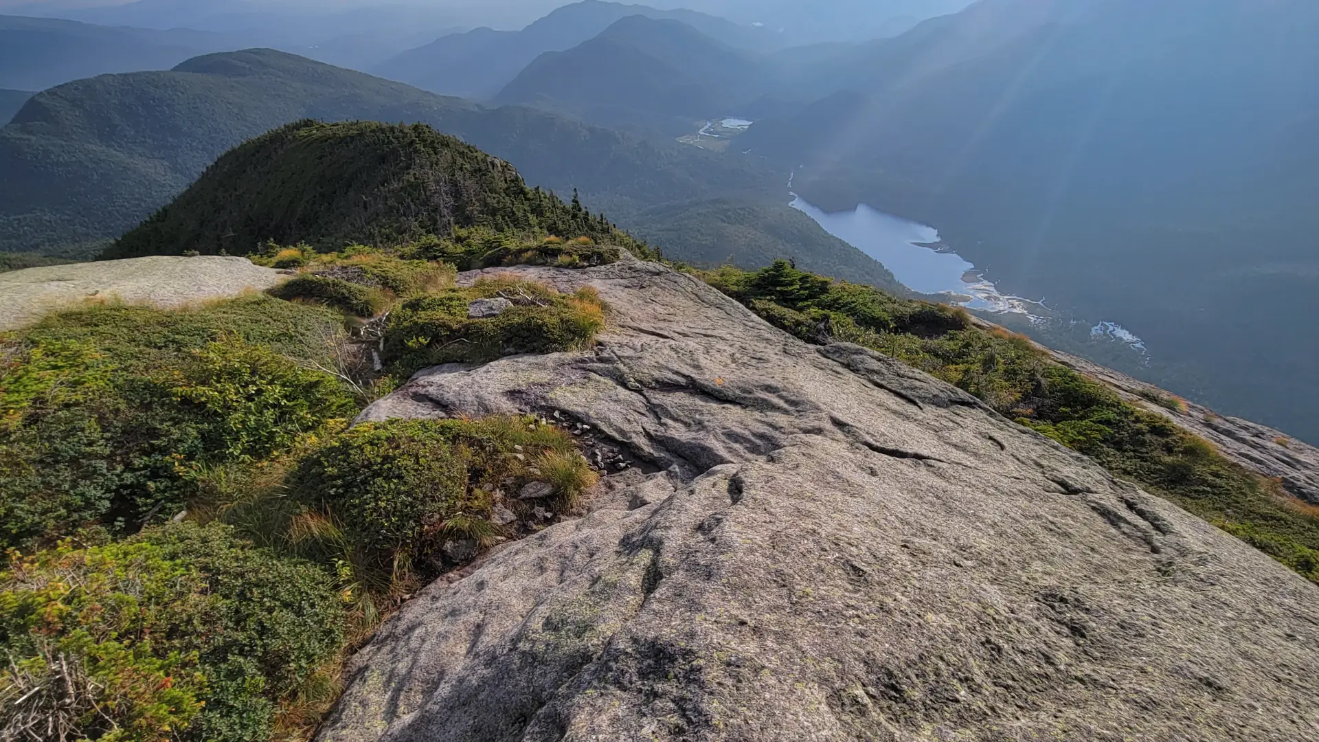 View from near summit of a mountain