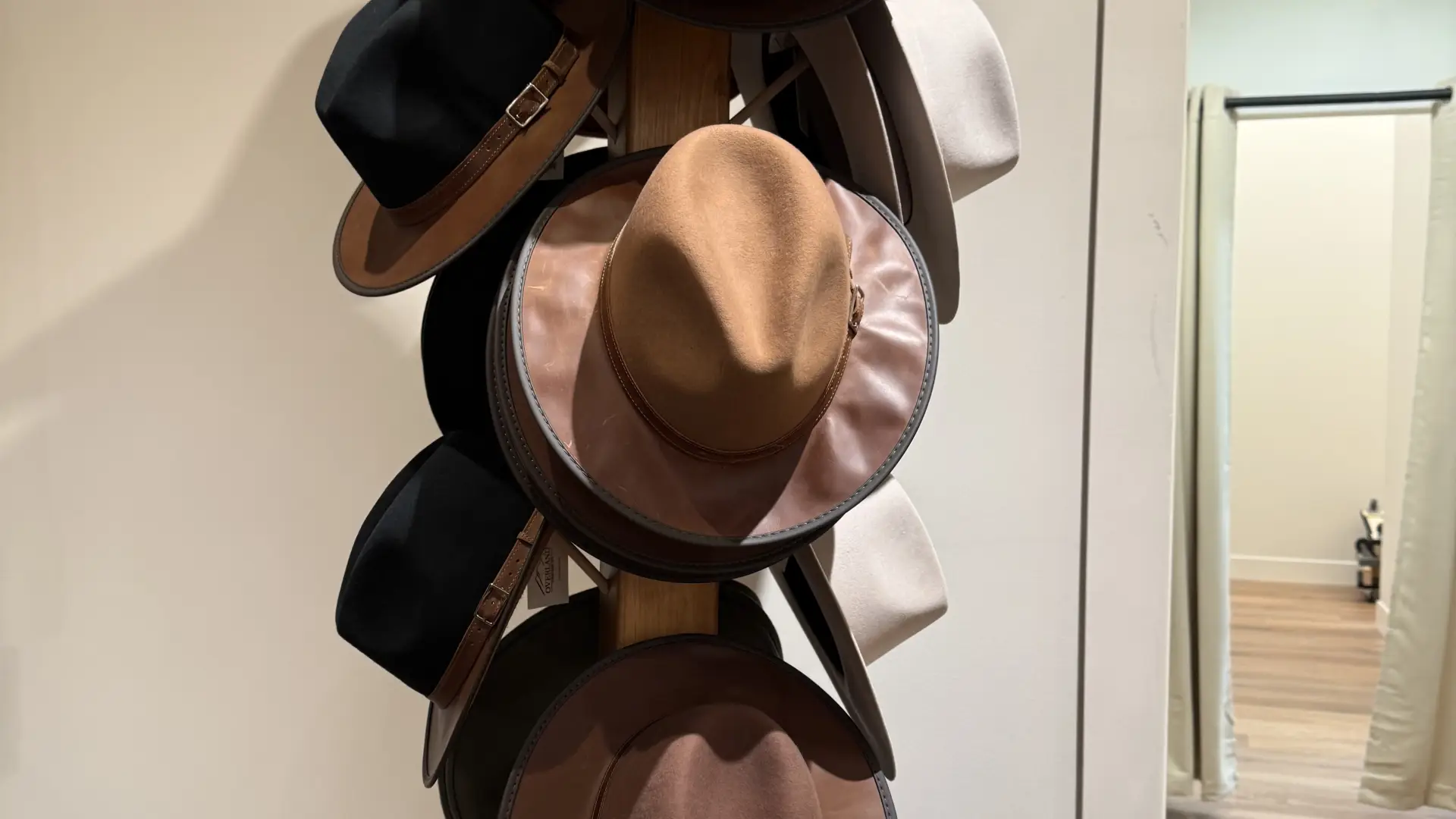 Hats on display at Overland Lake Placid.