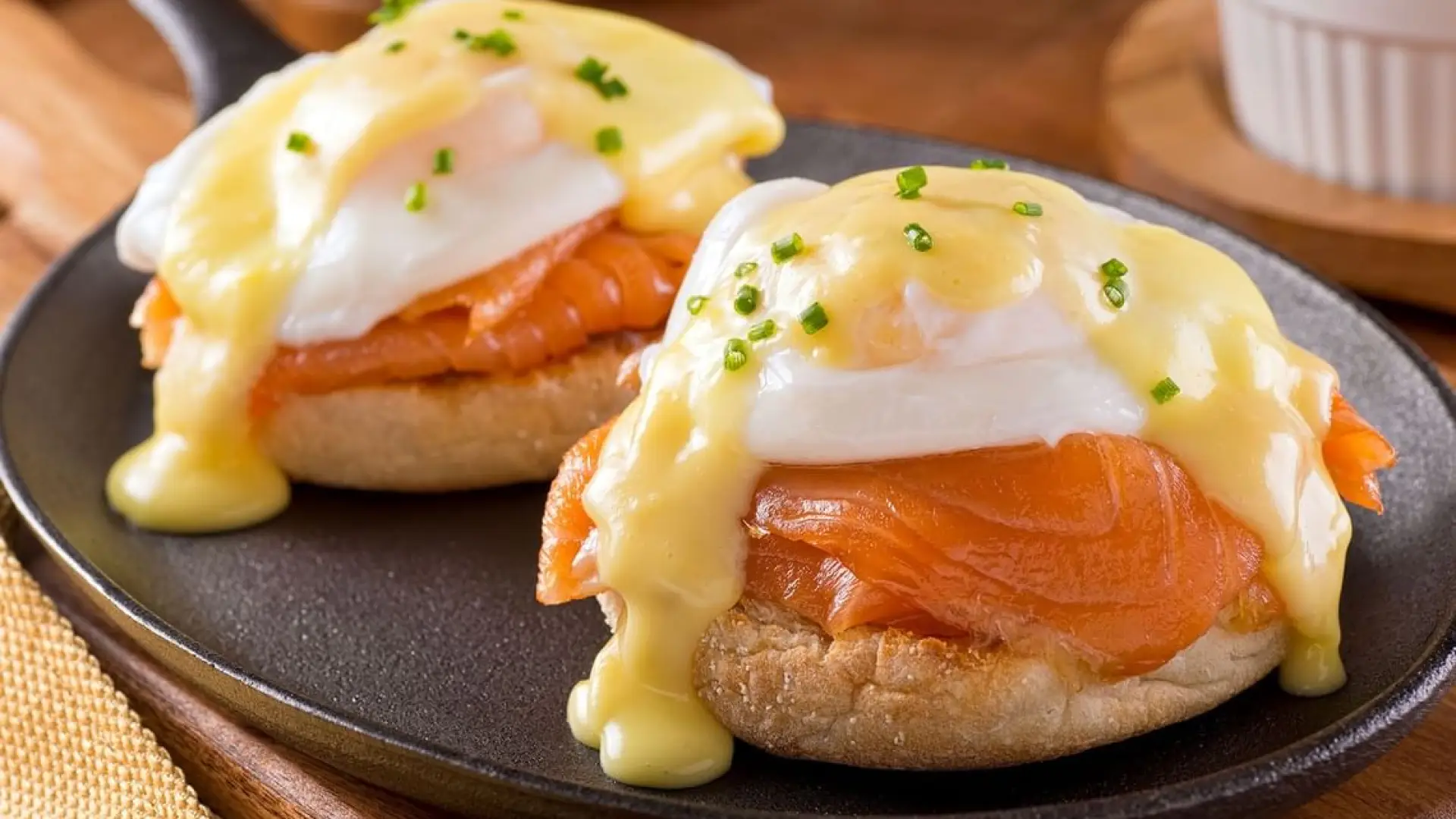 Delicious breakfast of lox