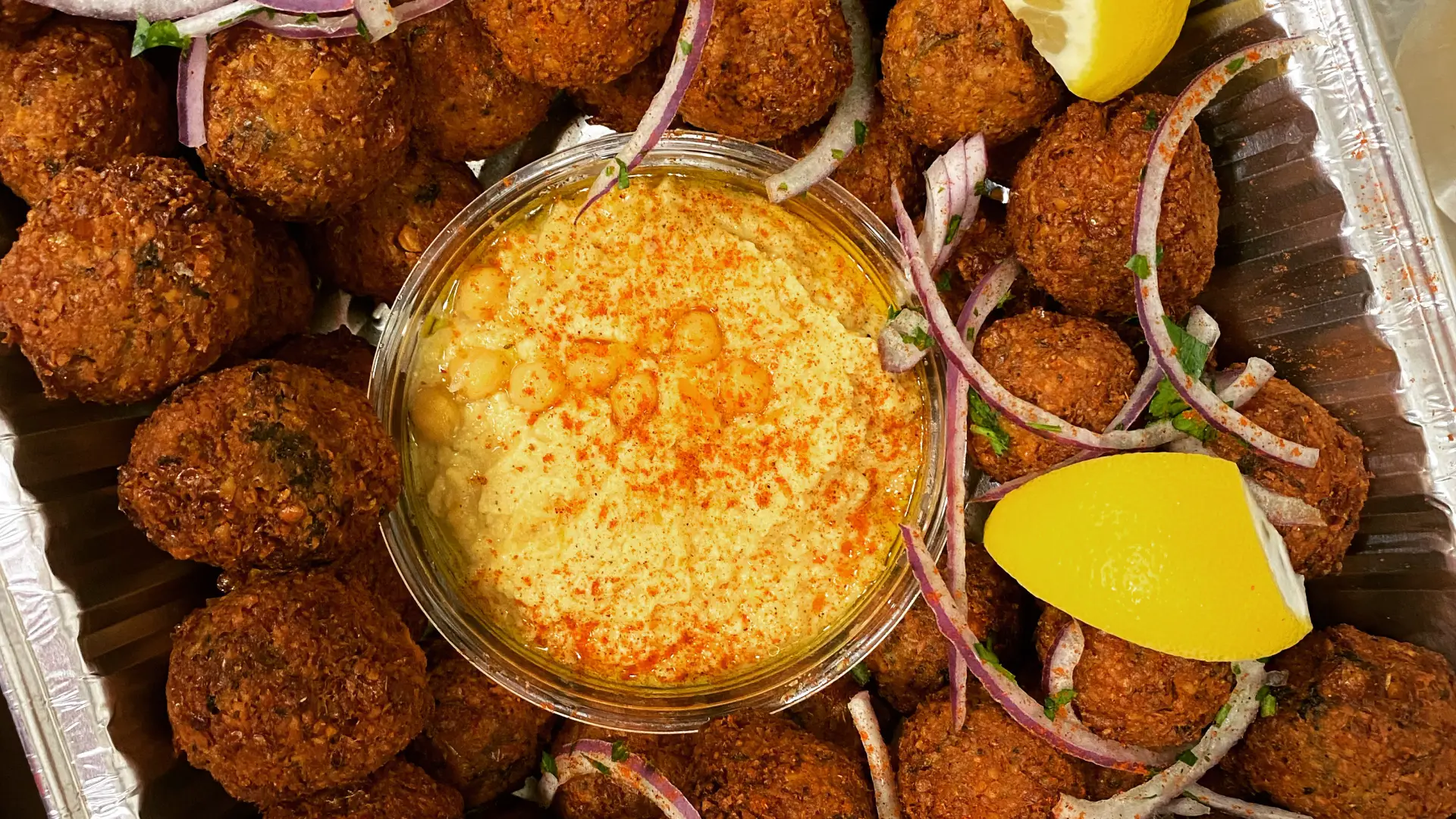 A tray of fried deliciousness