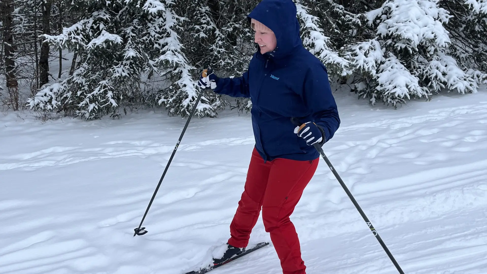 Learing to cross country ski!
