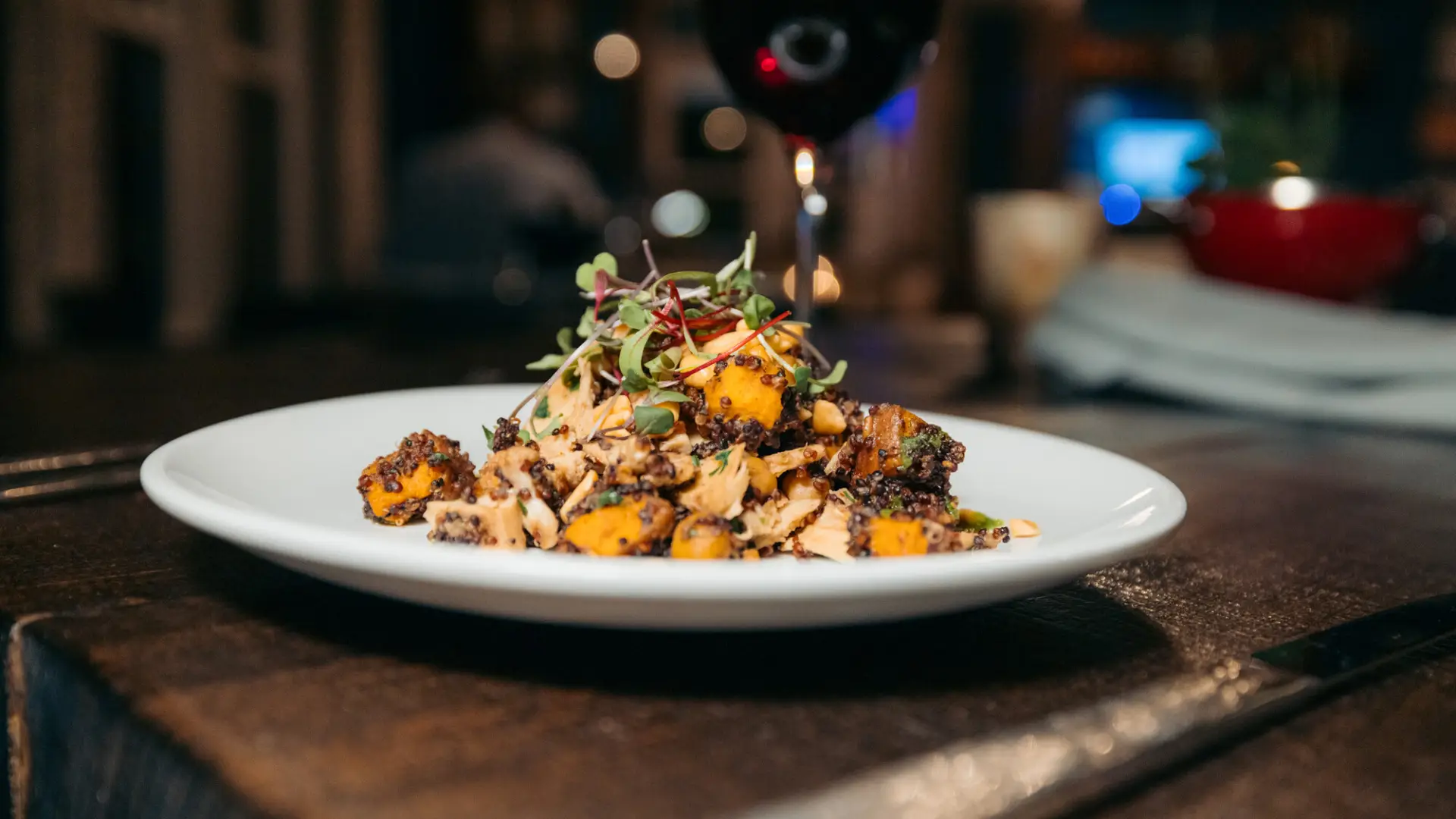 Chicken and rice plate