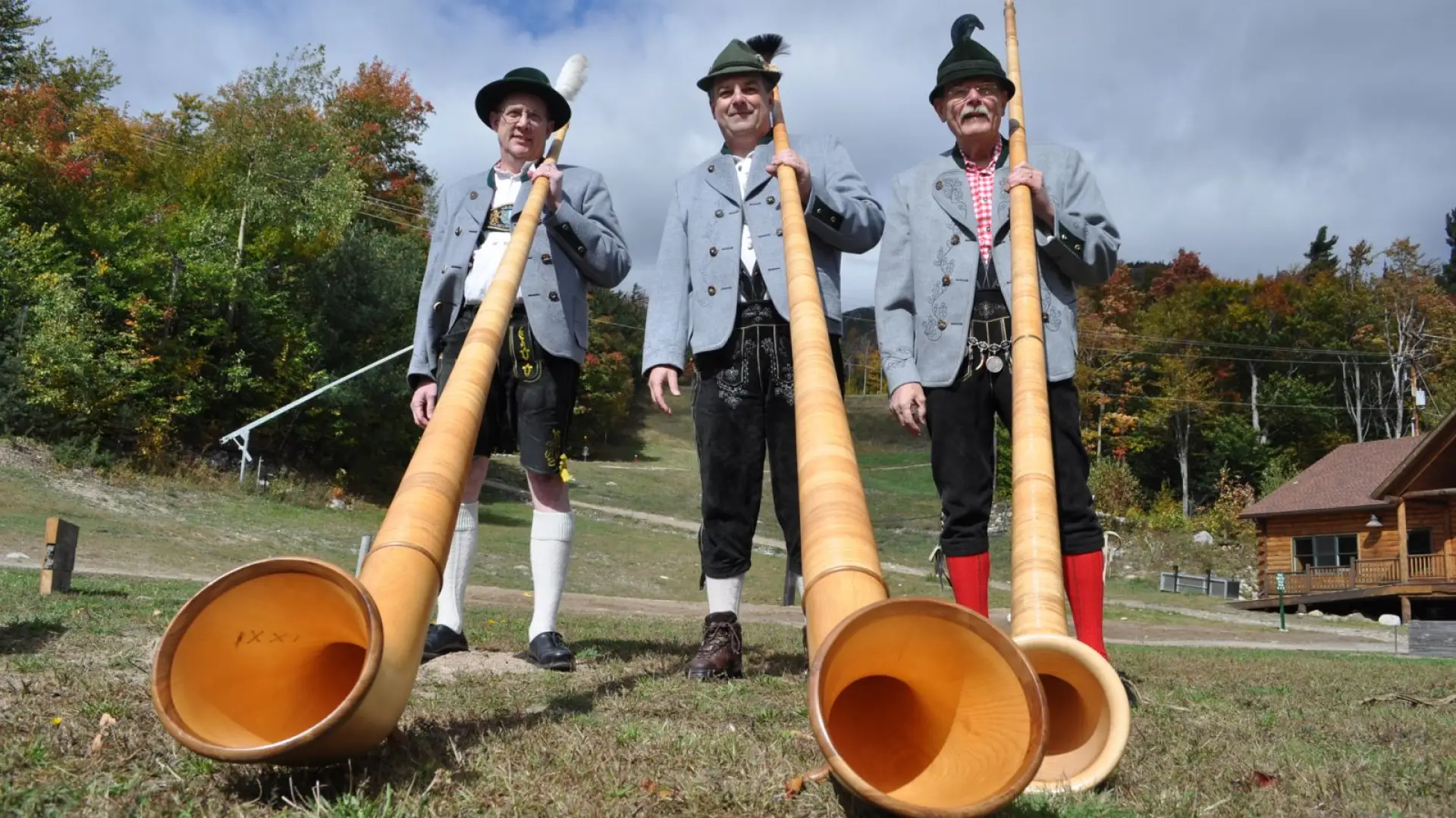 The awe inspiring alpenhorns at Oktoberfest